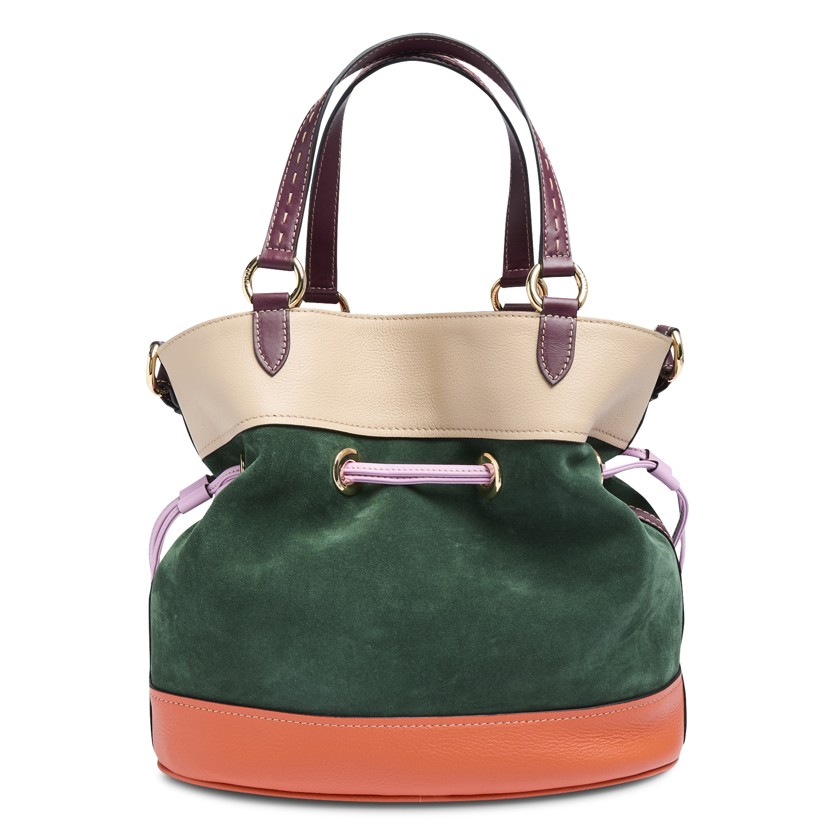 Beuteltasche aus Leder LANCEL Grun