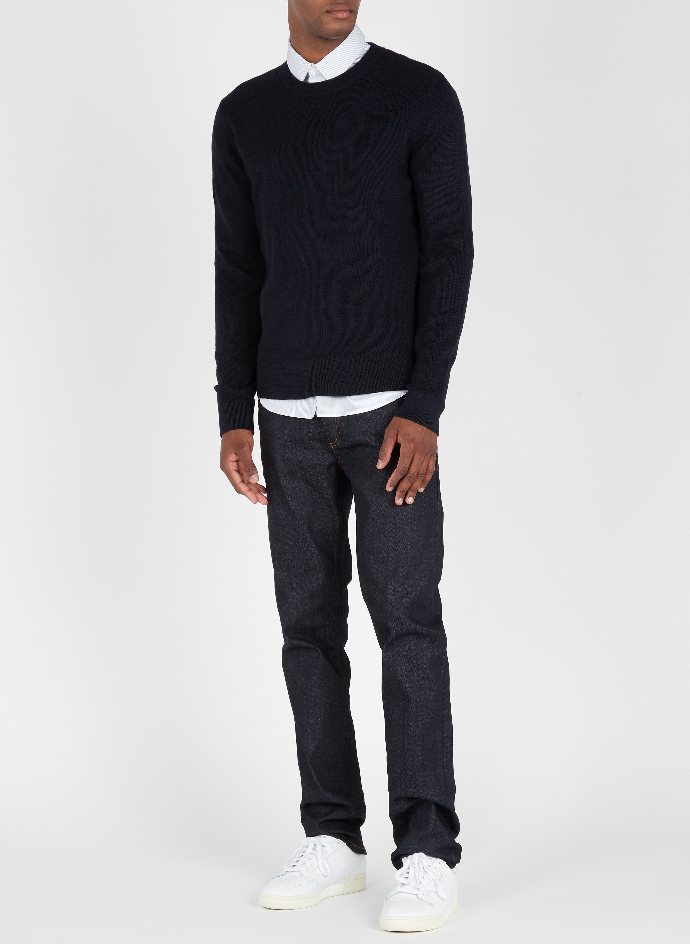 Jean slim en coton mélangé SANDRO Bleu