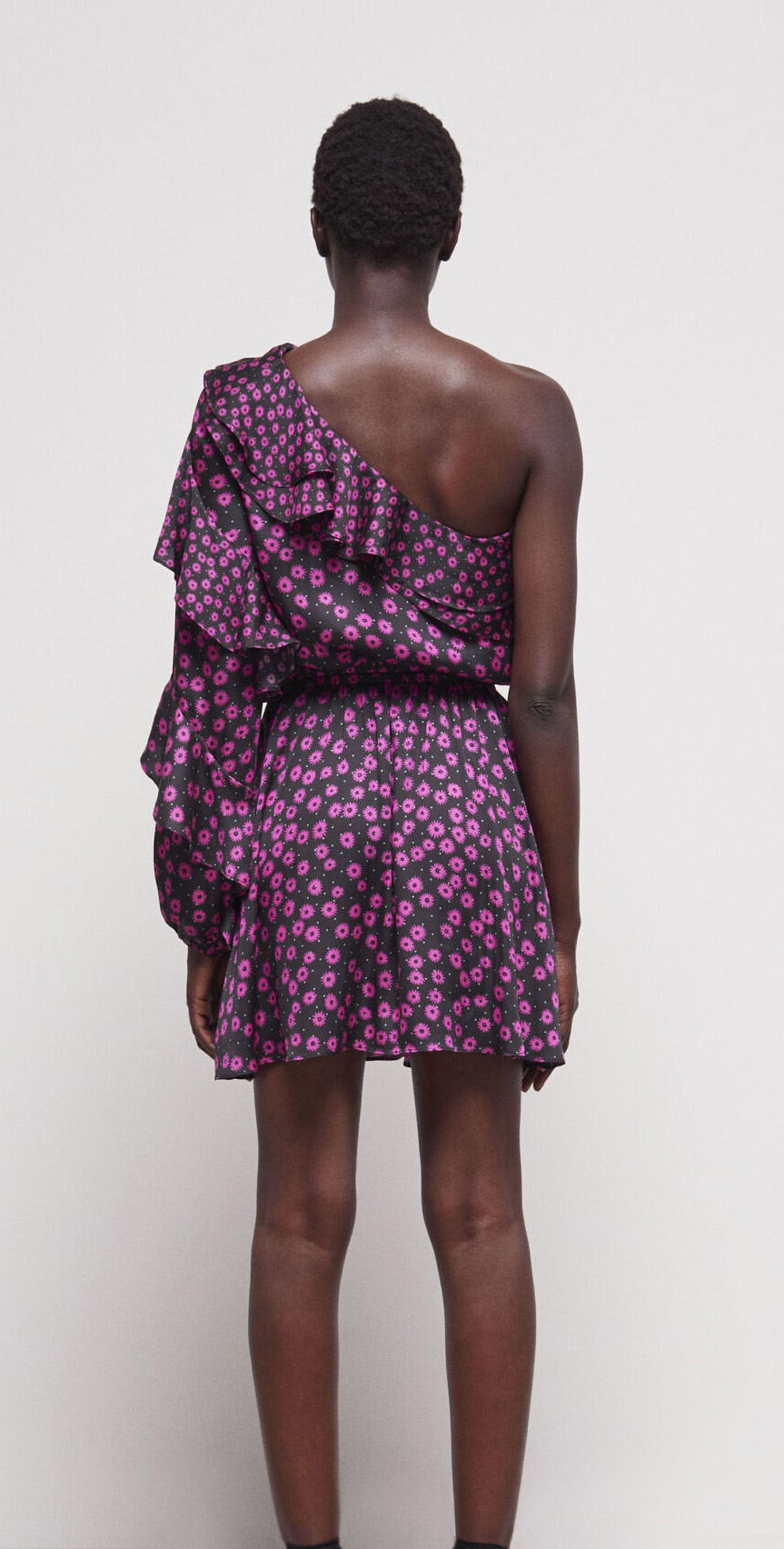 Short floral pattern dress THE KOOPLES Pink