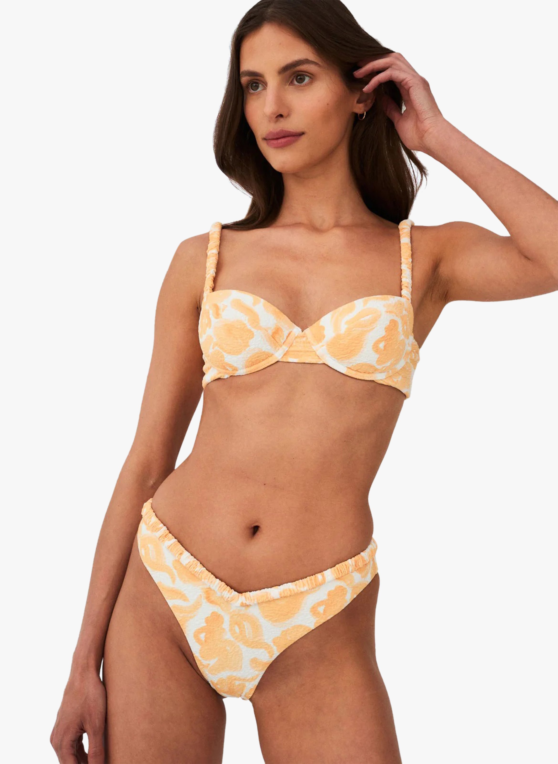 Bas de bikini imprimé UNDRESS CODE Jaune