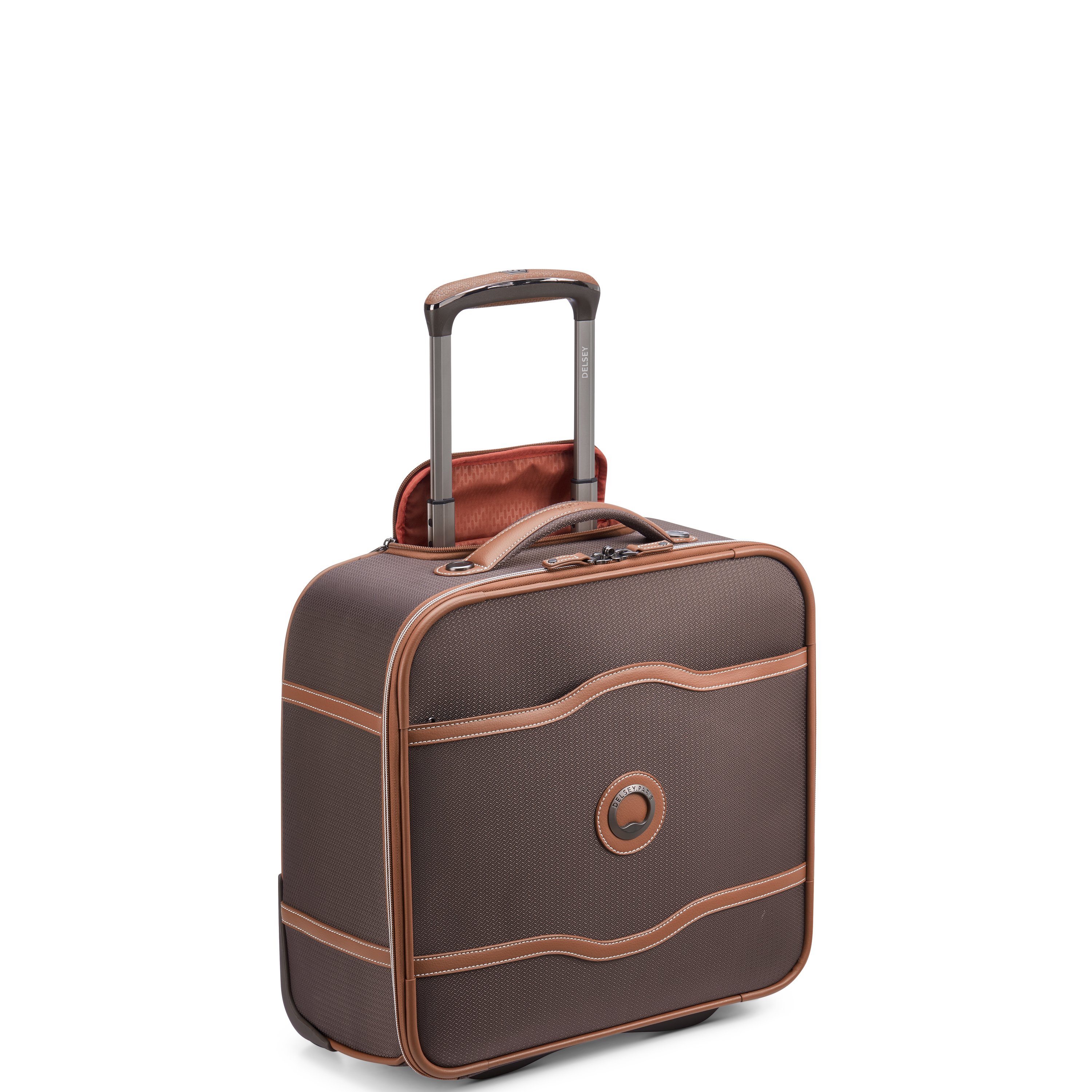 Soft cabin suitcase DELSEY PARIS Brown