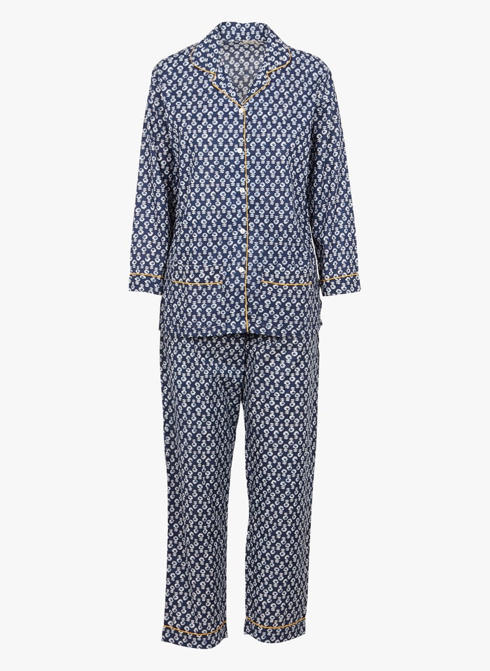 Printed Cotton Pyjamas Bleu Germaine Des Pres Women Place des