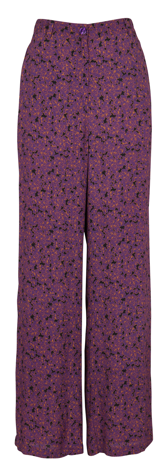 Pantalon évasé taille haute ATTIC AND BARN Violet