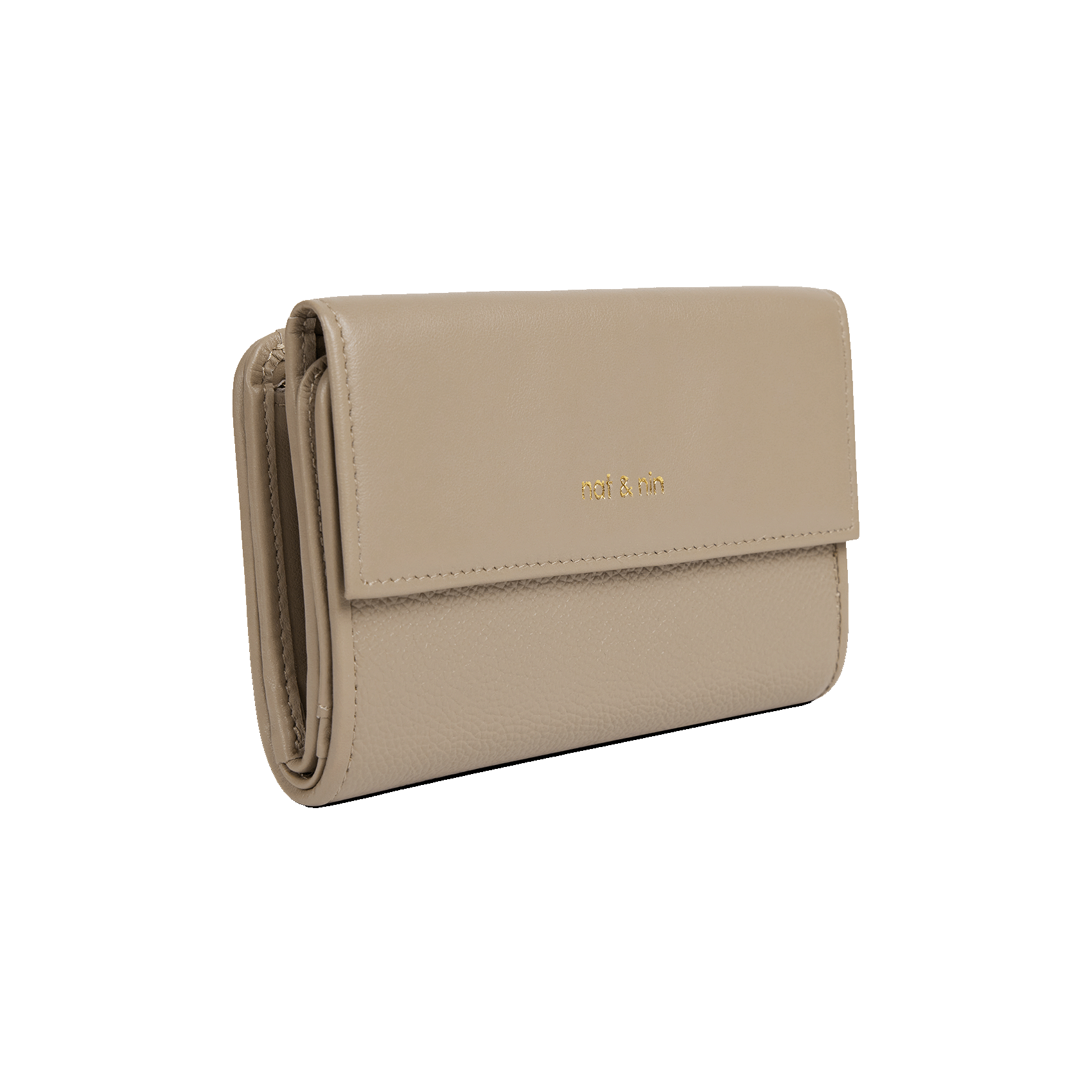 Portefeuille en cuir NAT & NIN Gris