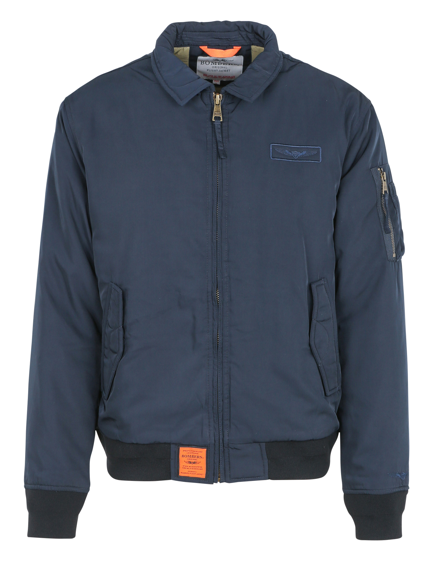 Blouson col à revers droit BOMBERS ORIGINAL Bleu