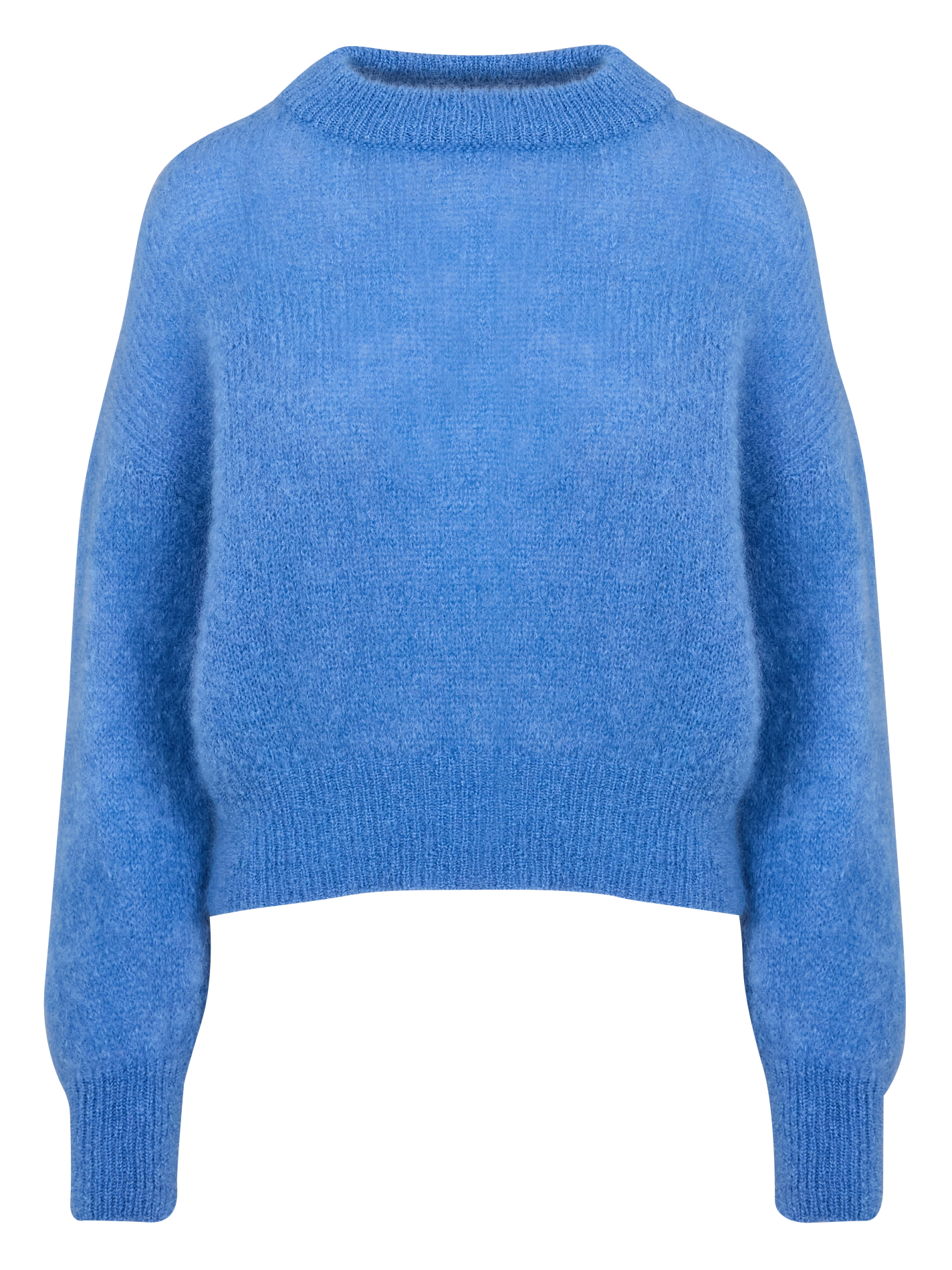 Pull col rond en laine mélangée SURPRISE Bleu