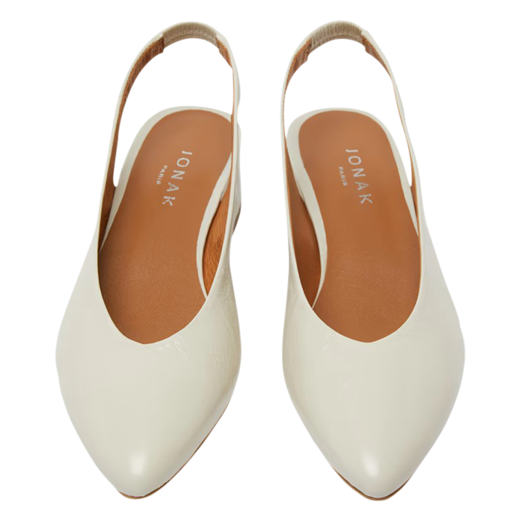 Sandales à talon en cuir JONAK Blanc