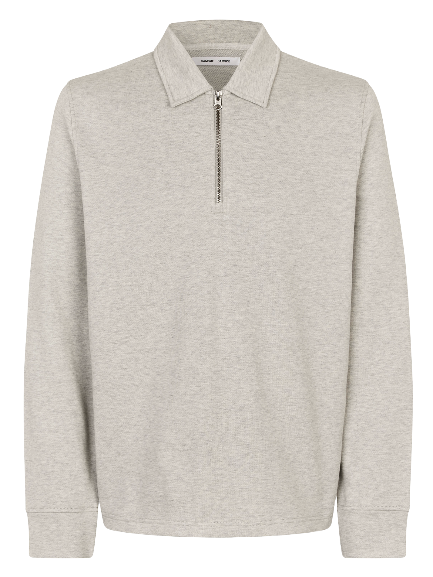 Sweat droit en coton bio SAMSOE SAMSOE Argent