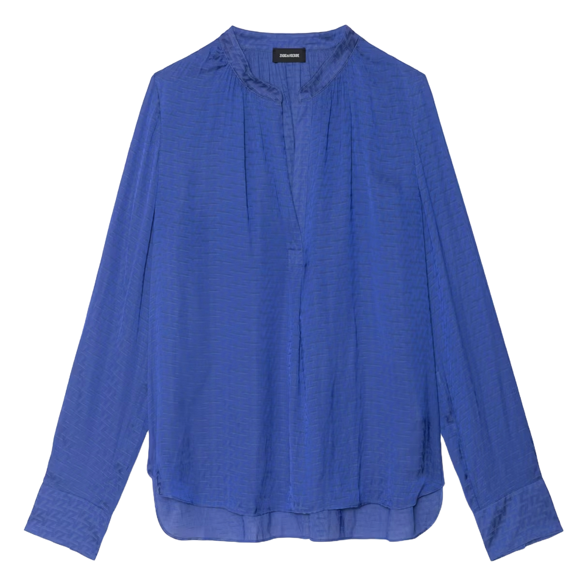 Camicetta diritta in raso jacquard ZADIG&VOLTAIRE Blu