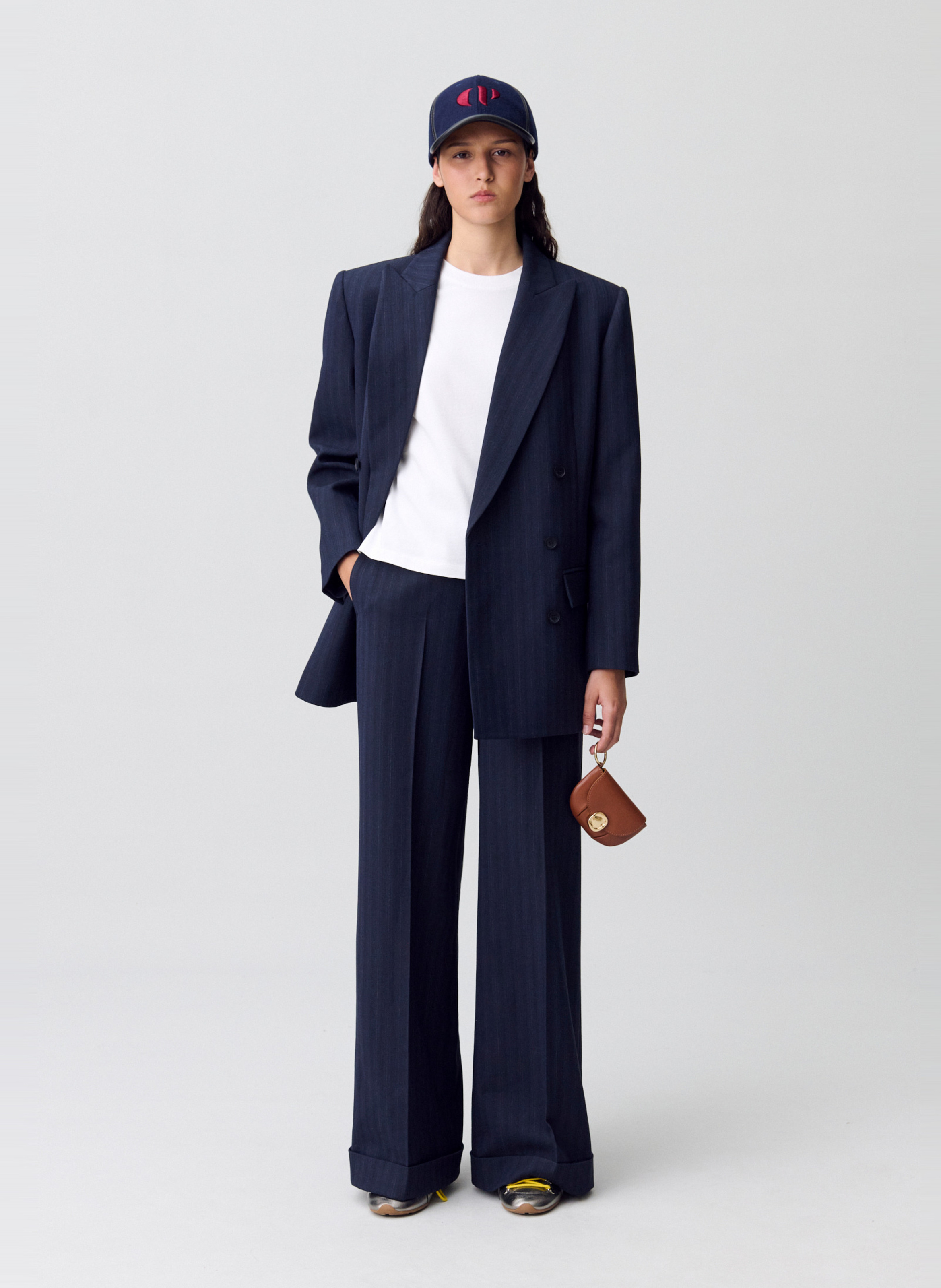 Veste tailleur structurée à rayures CLAUDIE PIERLOT Multicolore