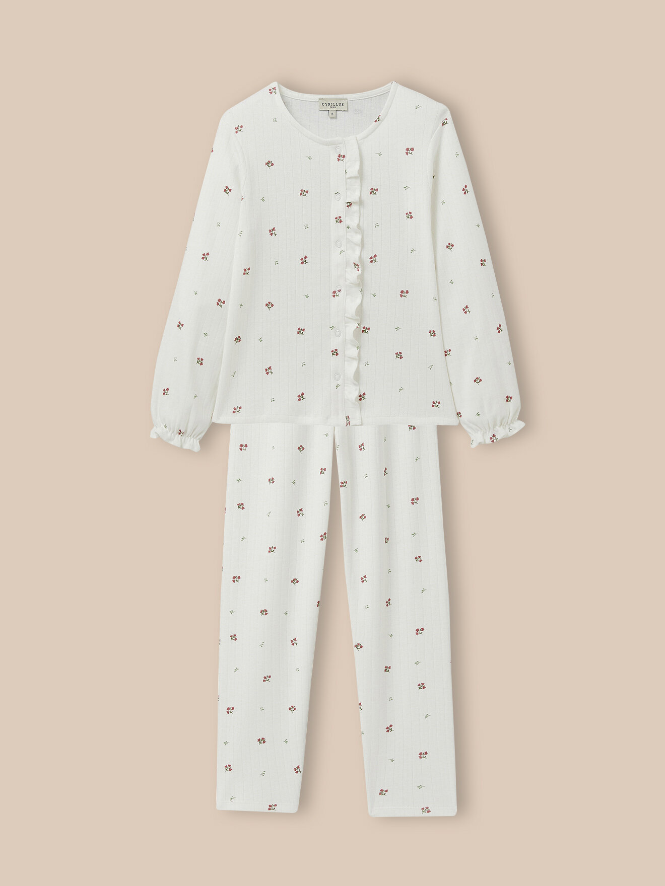 Pointelle knit pajama CYRILLUS Blue