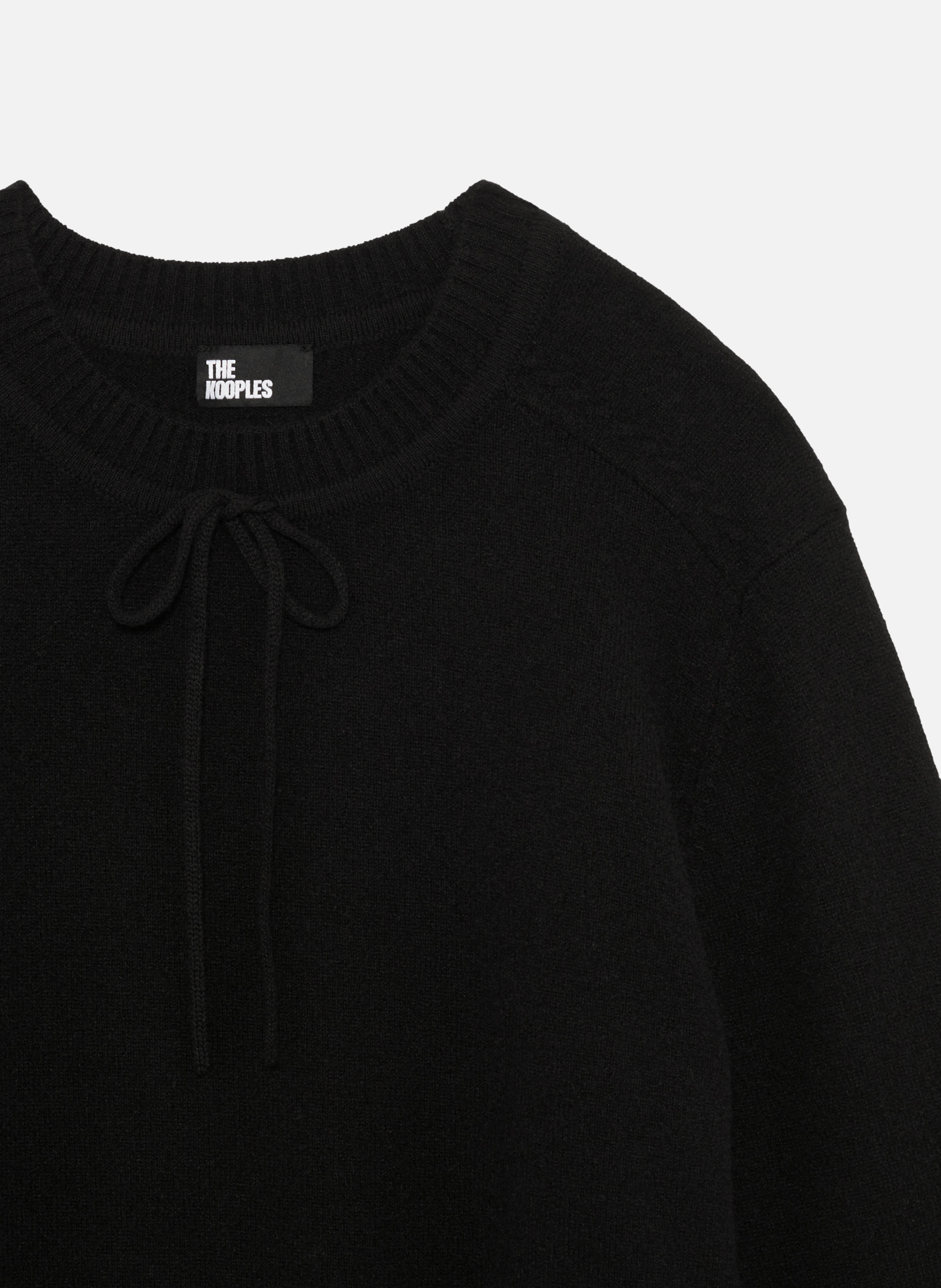 Belted cashmere sweater THE KOOPLES Black