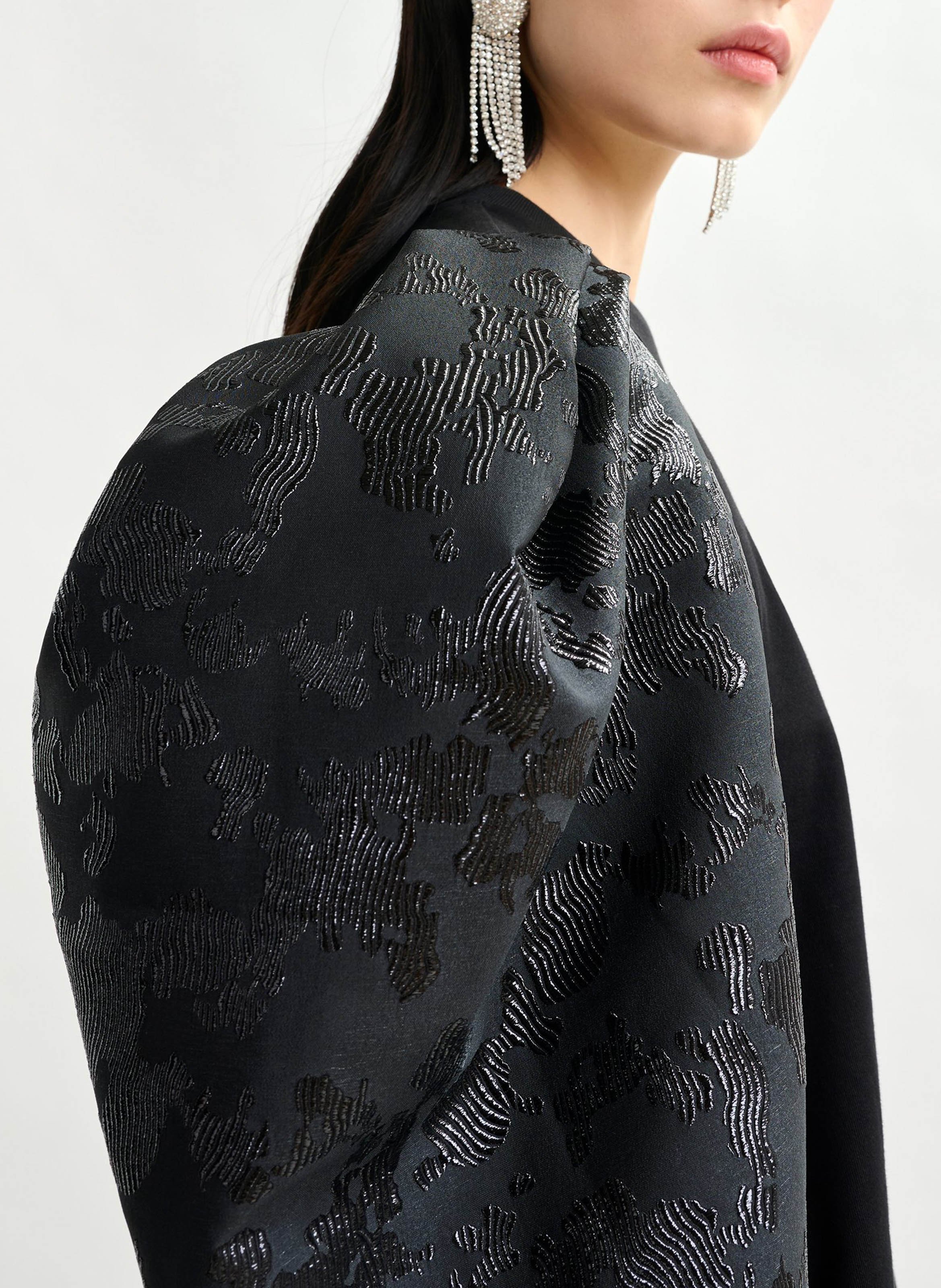 Top droit col rond en coton ESSENTIEL ANTWERP Noir