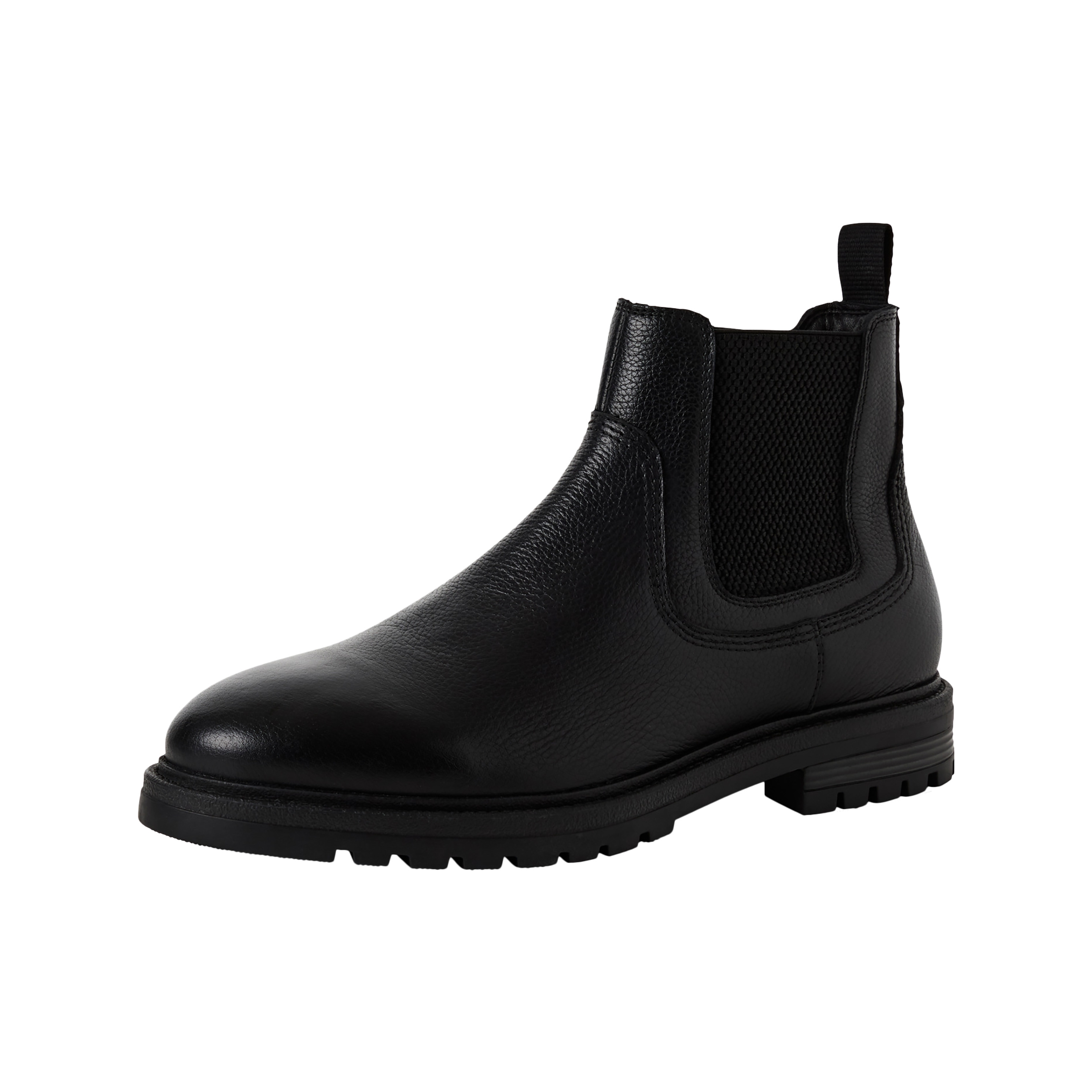 Leather Chelsea ankle boot Black