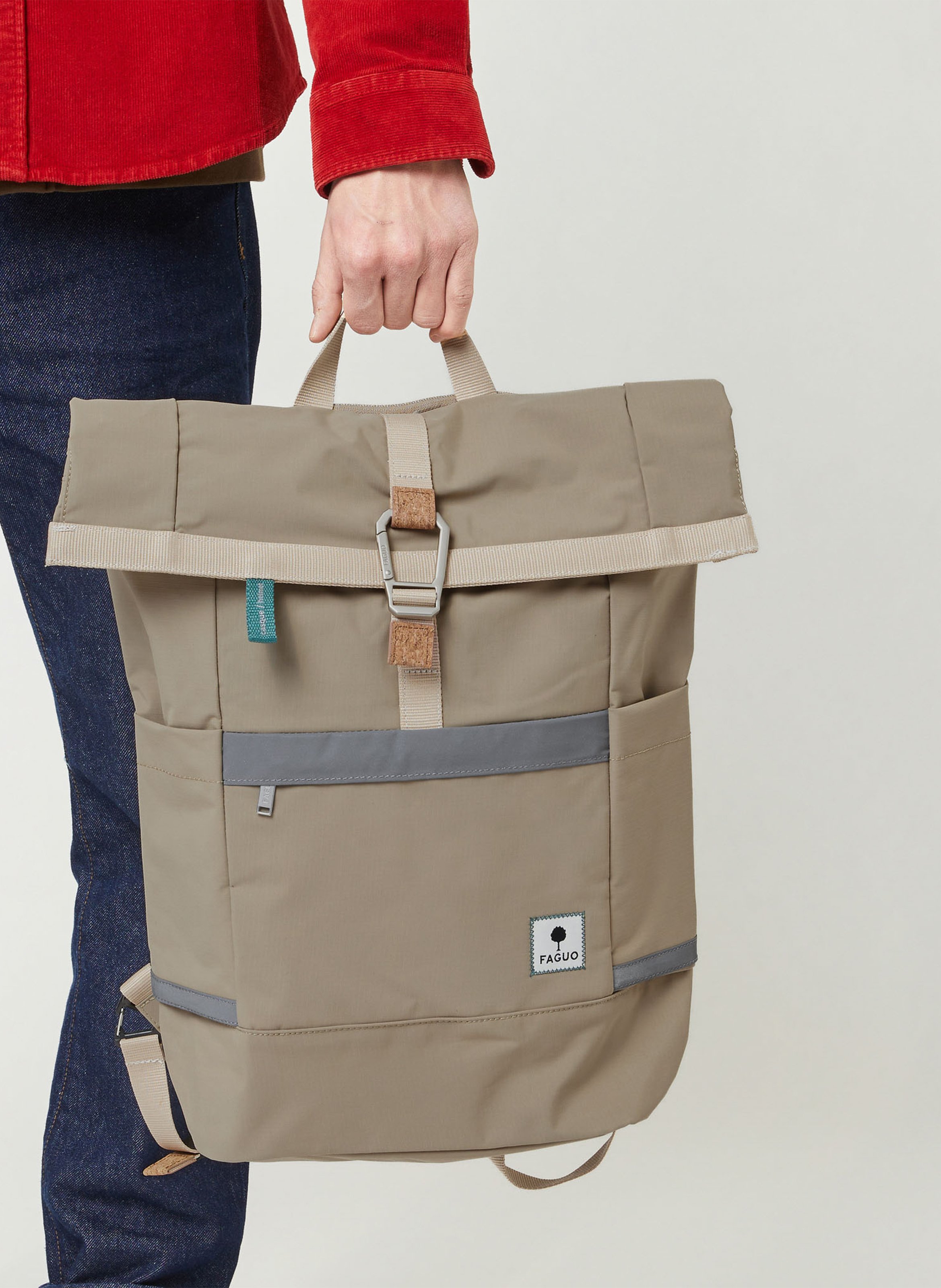 Sac à dos convertible vélo FAGUO Beige