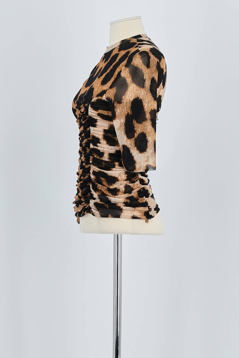 T-shirt GANNI - Seconde Main Brown