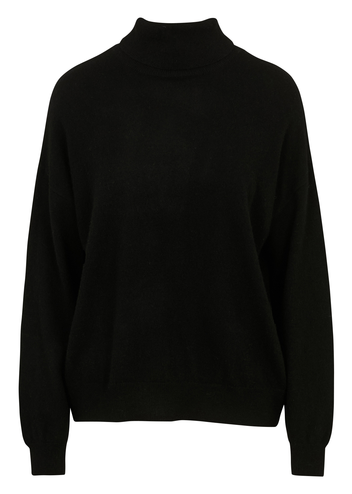 Pull oversize col roulé en cachemire SUD EXPRESS Noir