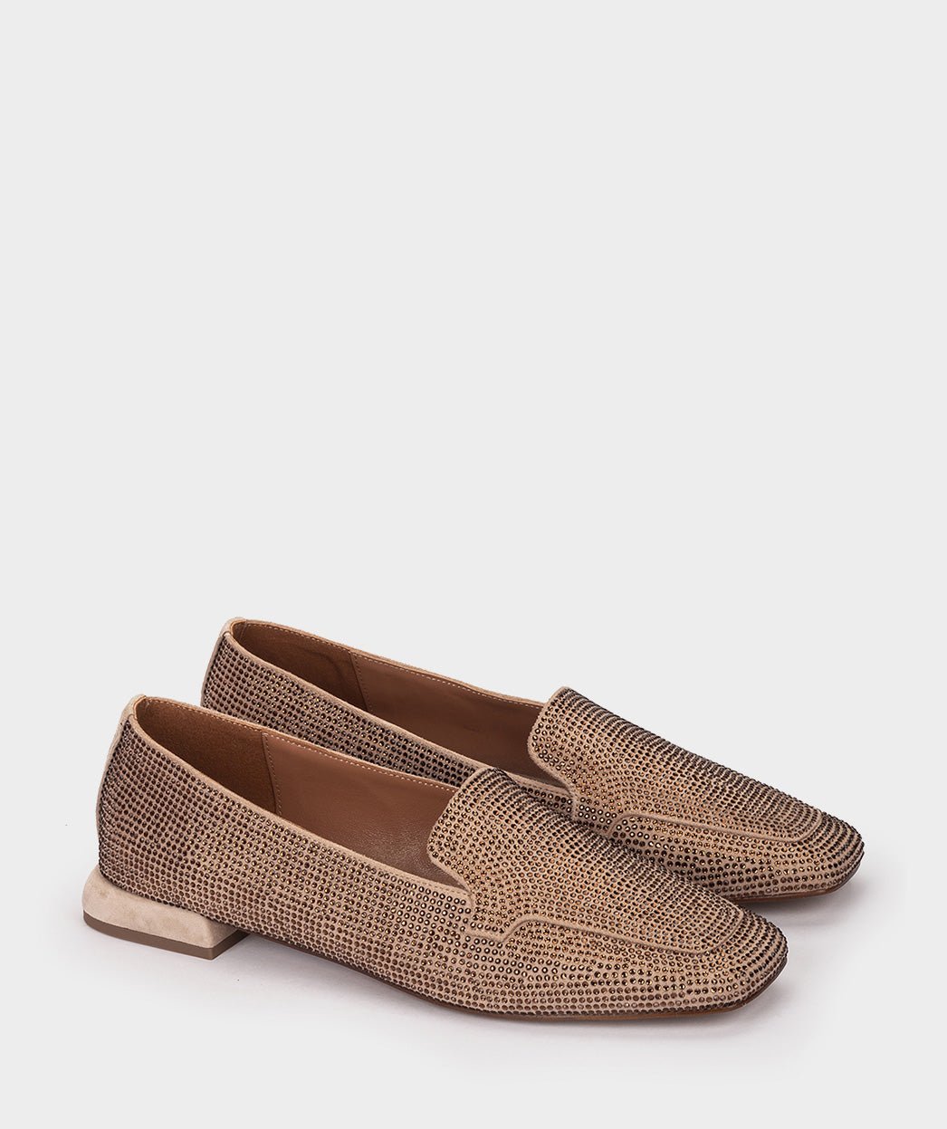 Beige suede moccasins. PEDRO MIRALLES Brown