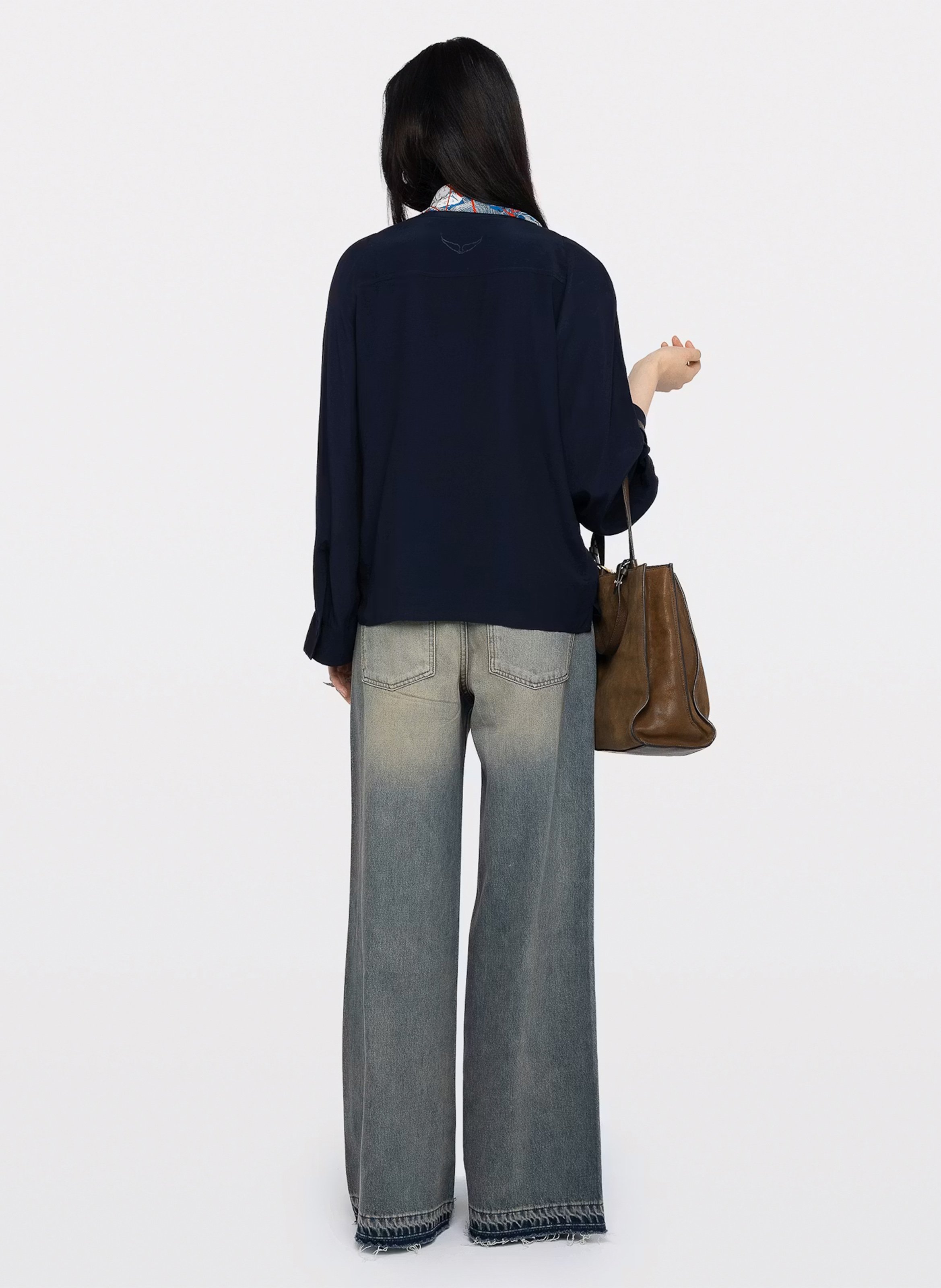 Top droit col V  ZADIG&VOLTAIRE Bleu