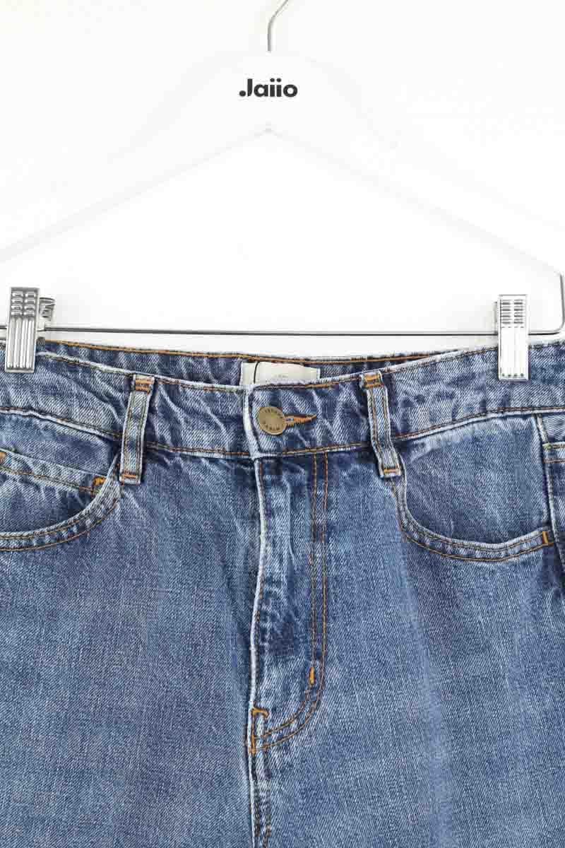 - Straight-leg jeans
- 5 pockets
- Straight cut
- Faded effect SEZANE - Seconde main Blue