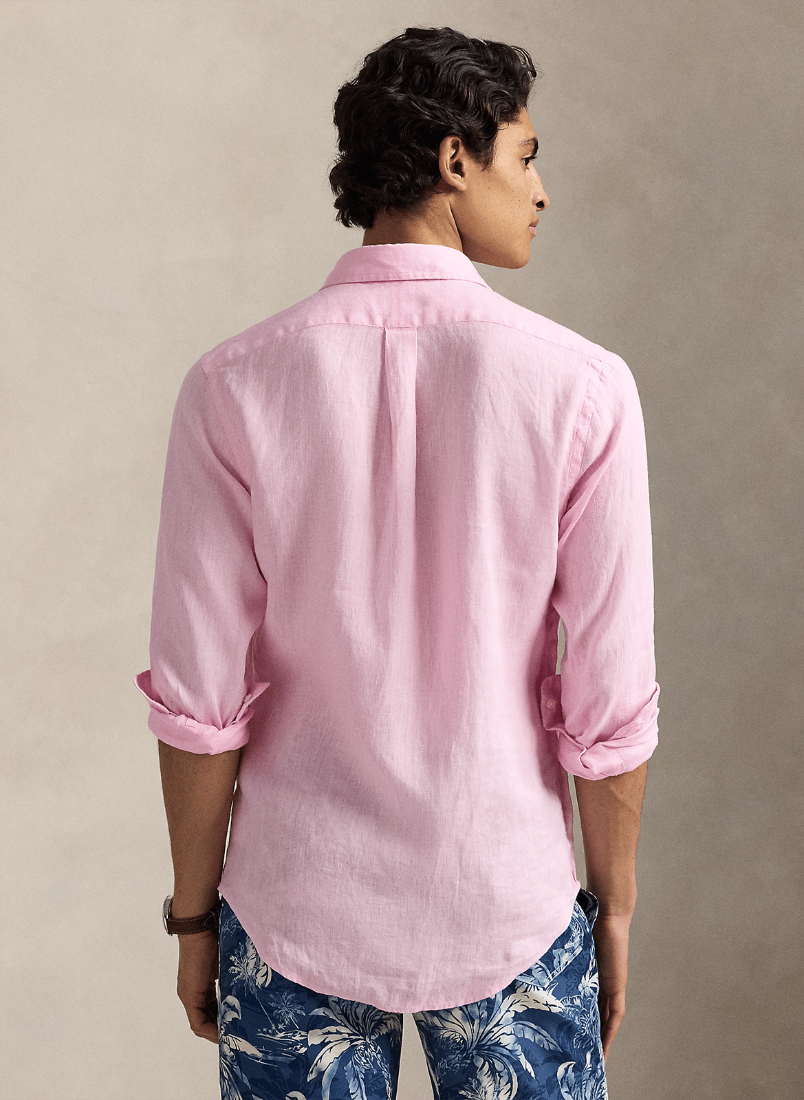 Linnen, regular fit overhemd POLO RALPH LAUREN Roze