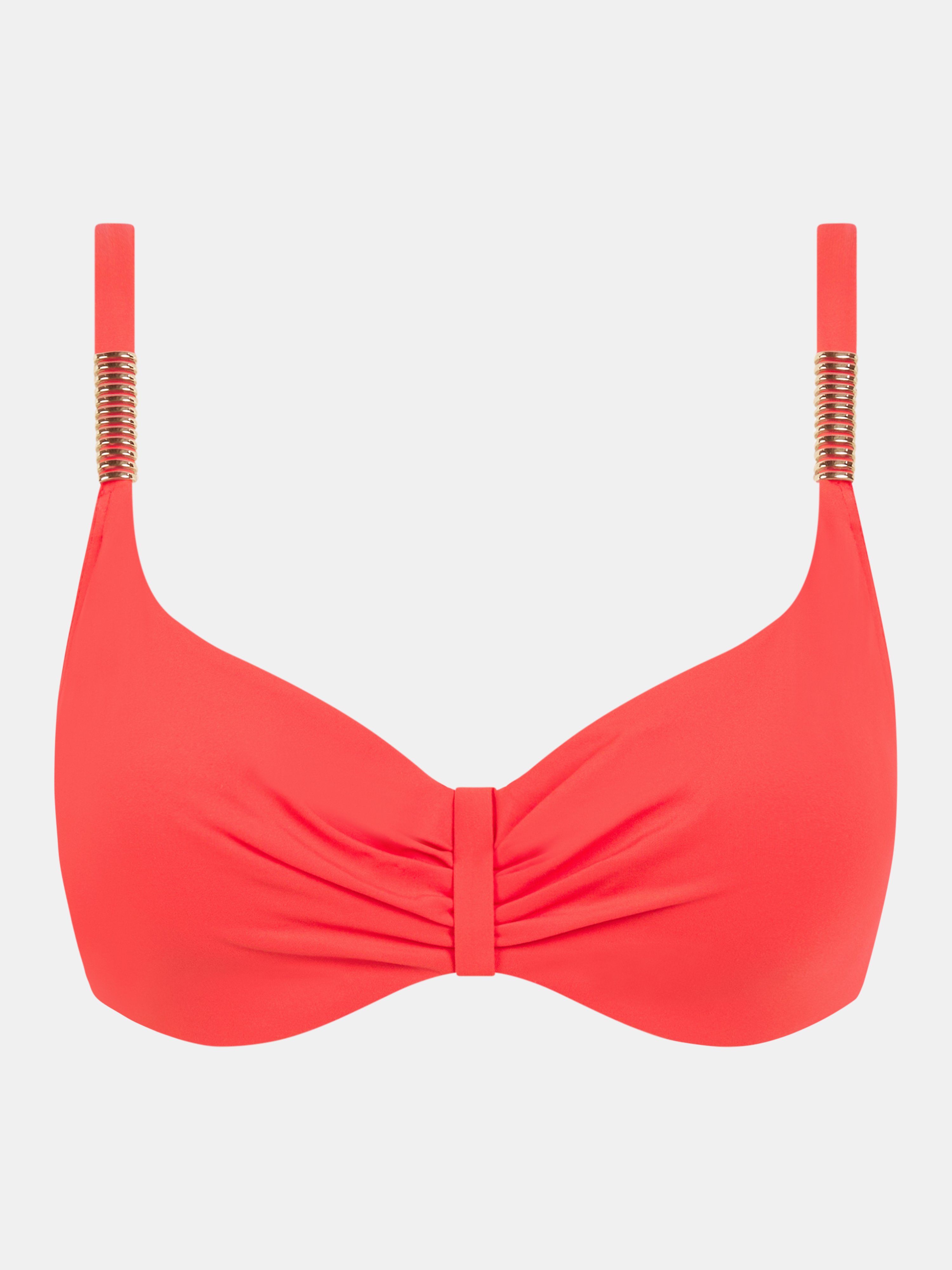 Underwired balconette bikini top CHANTELLE Orange