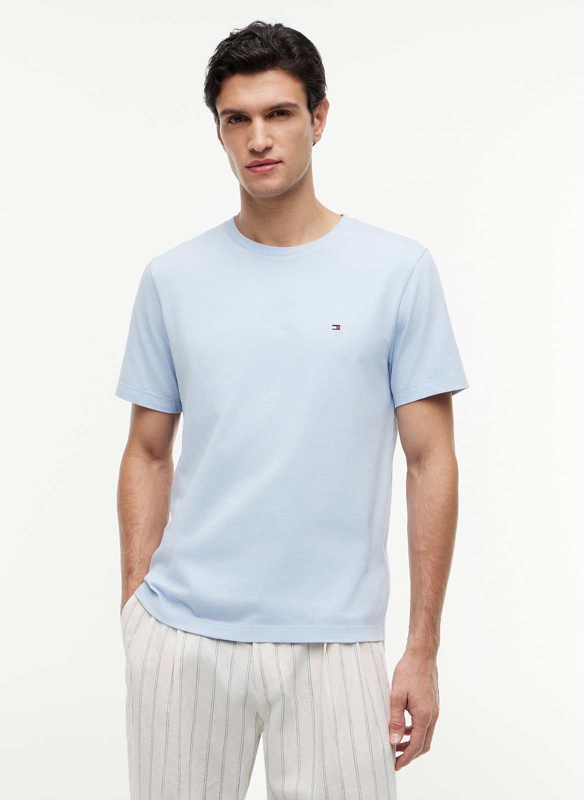 Rundhals-T-Shirt aus Baumwolle TOMMY HILFIGER