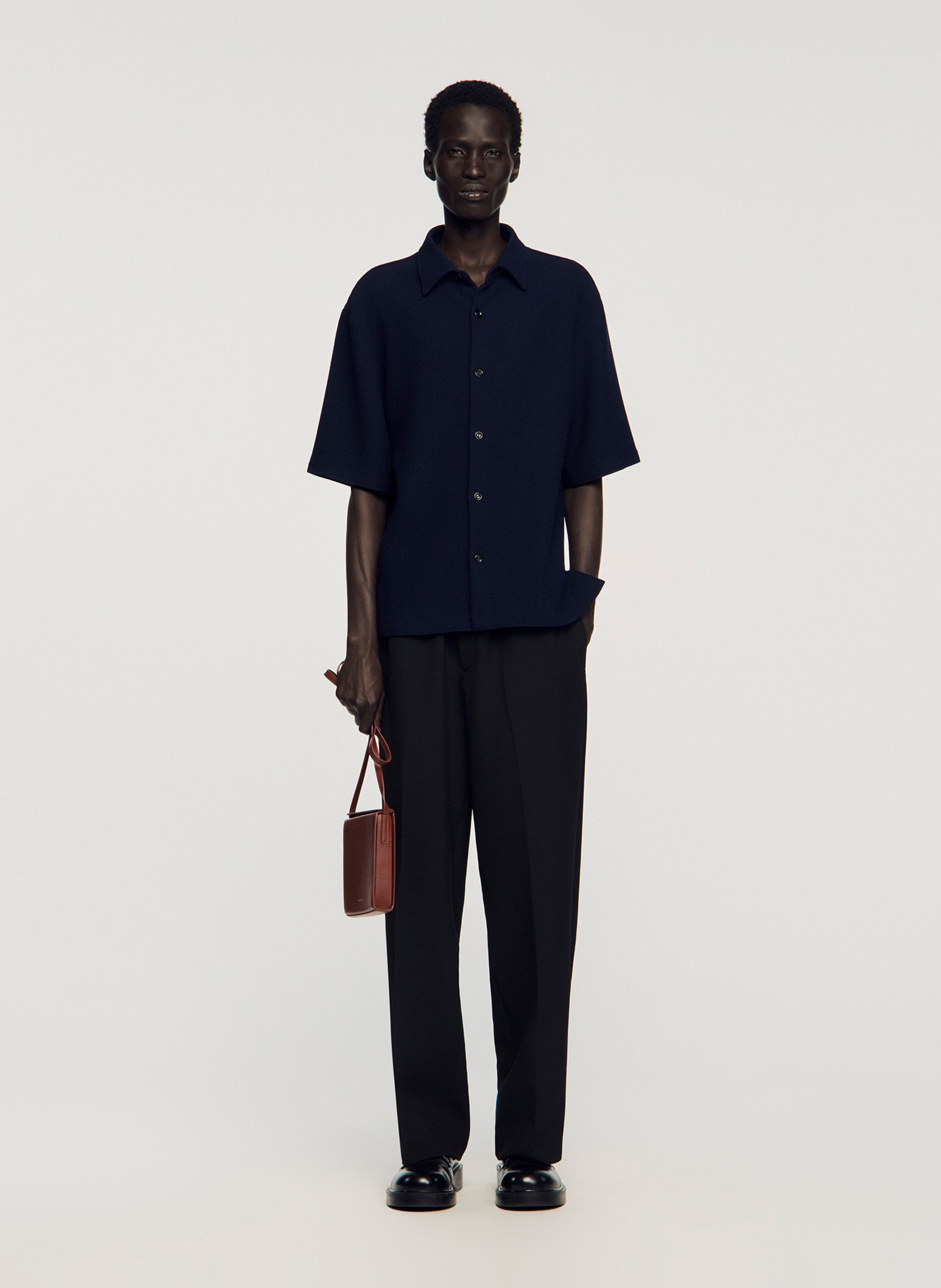 Polo regular-fit SANDRO Bleu