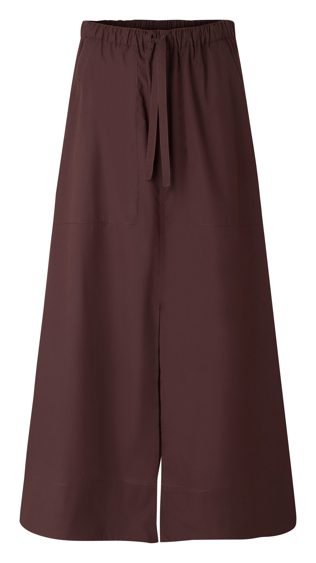 Organic cotton A-line midi skirt SOEUR Purple