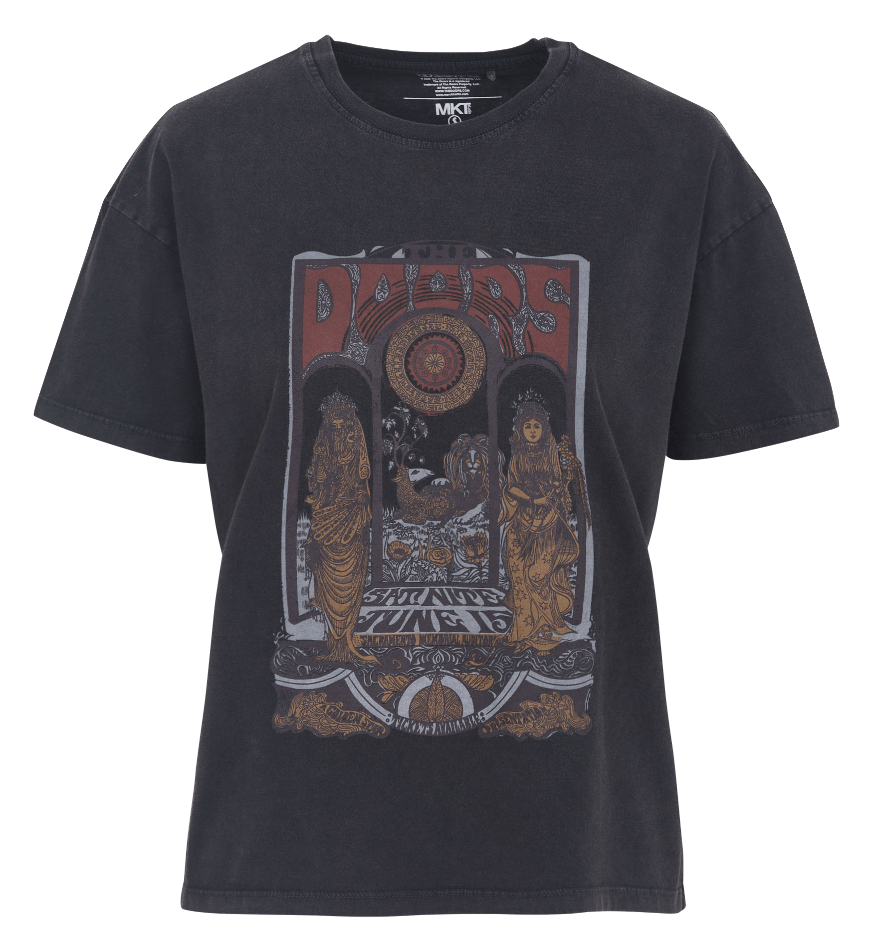 Tee-shirt col rond en coton MKT Noir