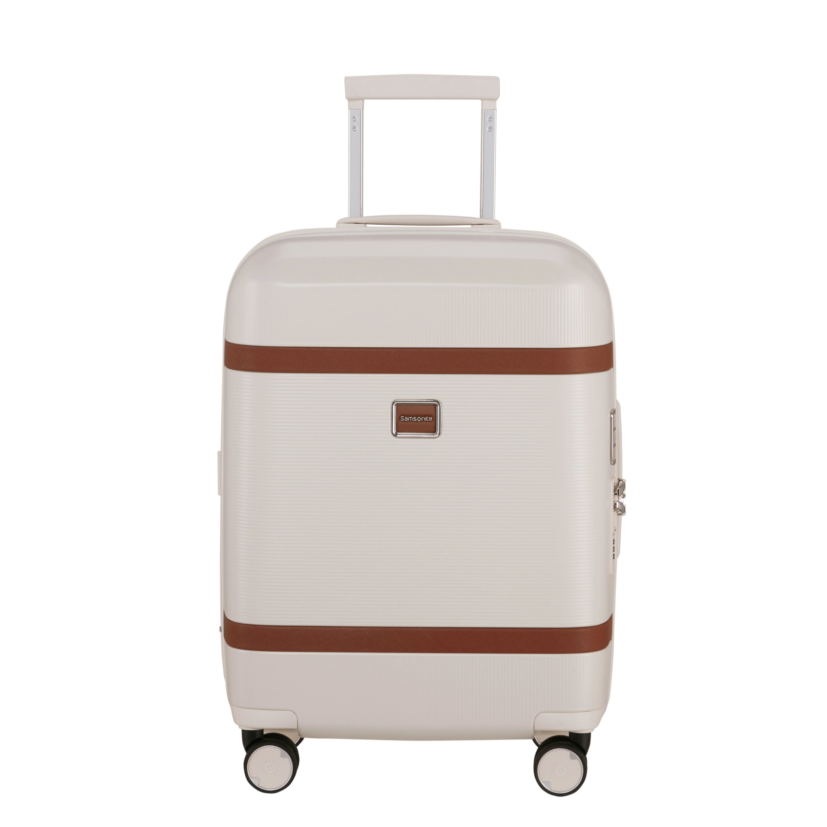 Image suitcase 4 wheels size small SAMSONITE Beige