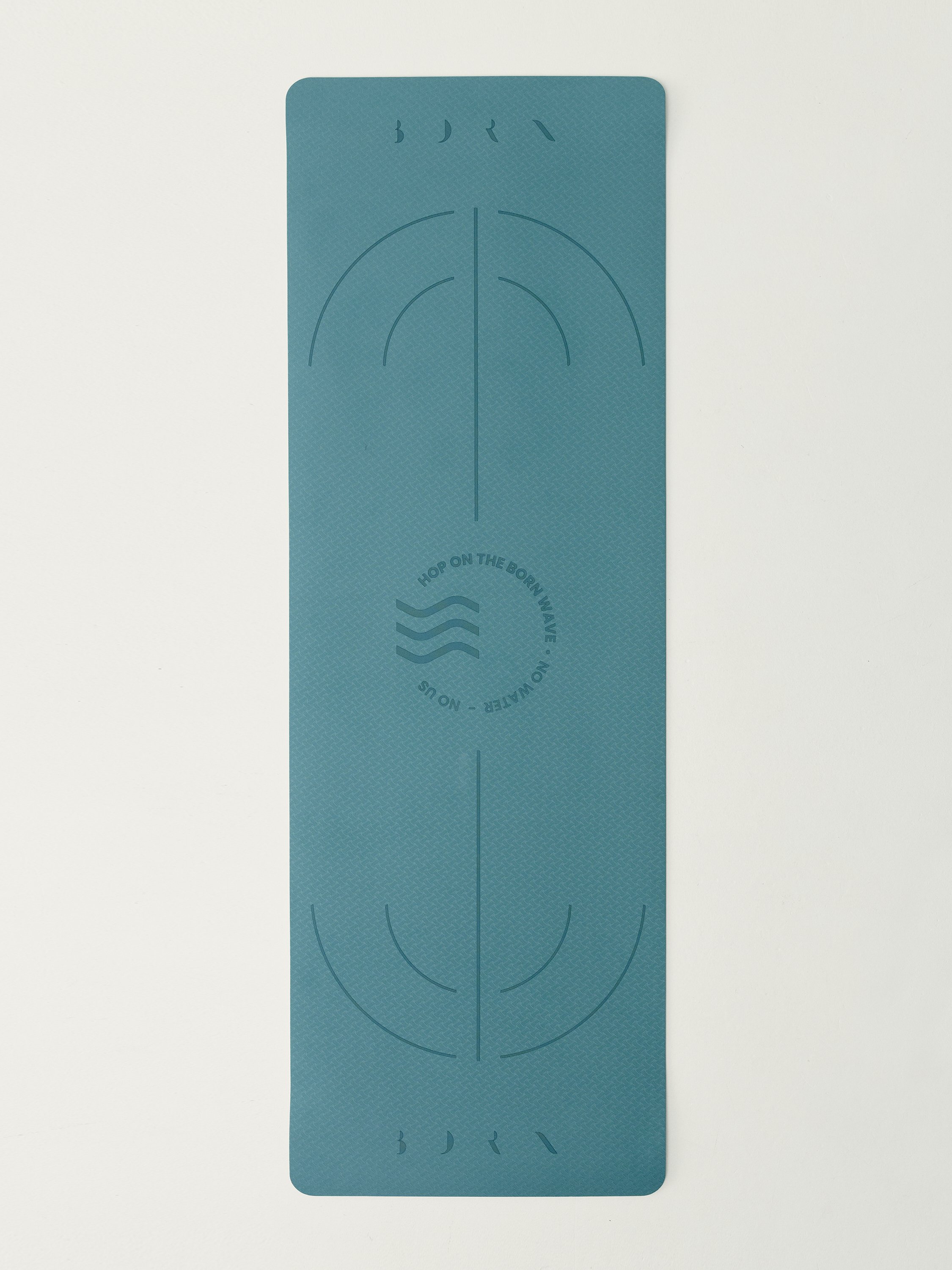 Yoga mat wave 6mm BORN Blue