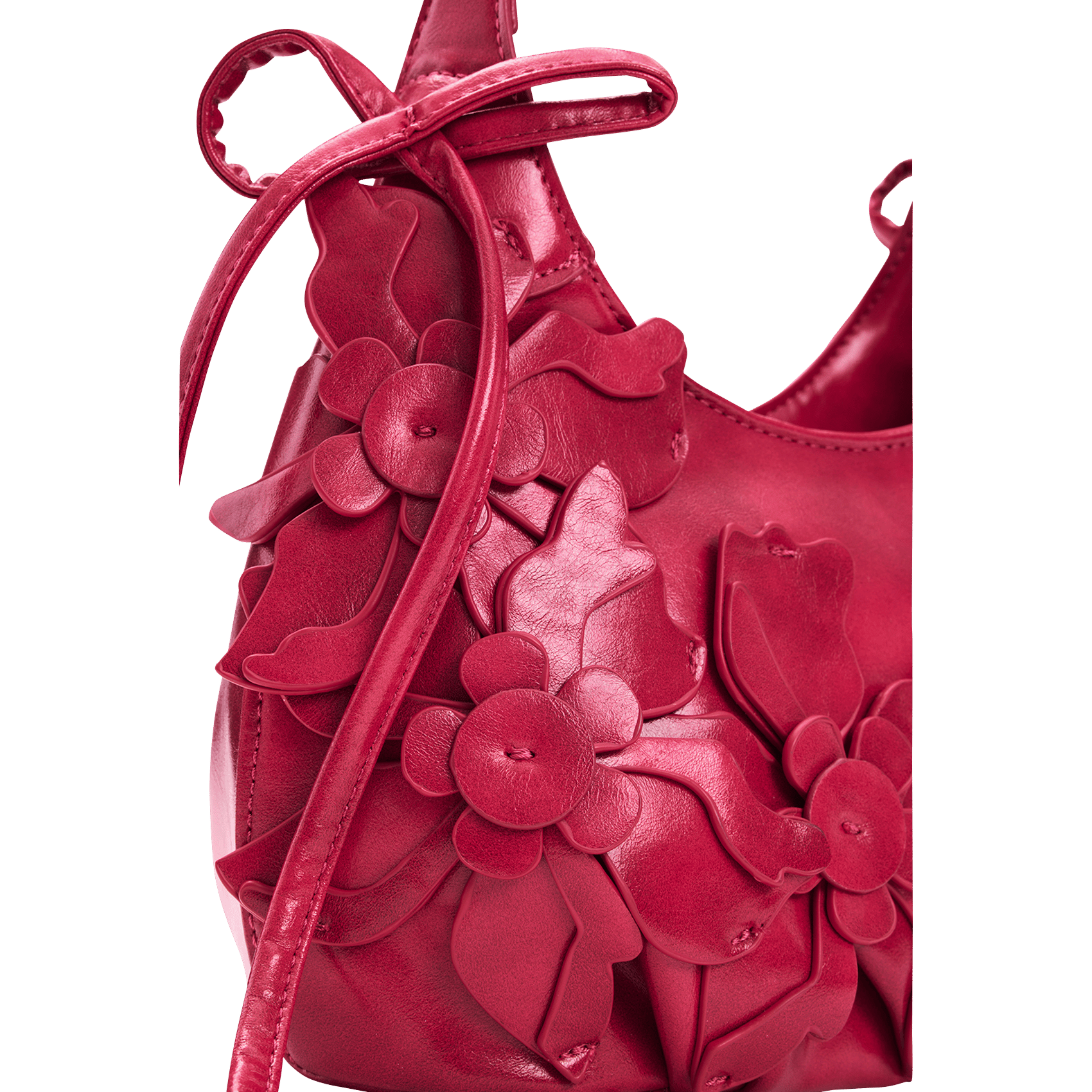 Sac à appliques florales DESIGUAL Rouge