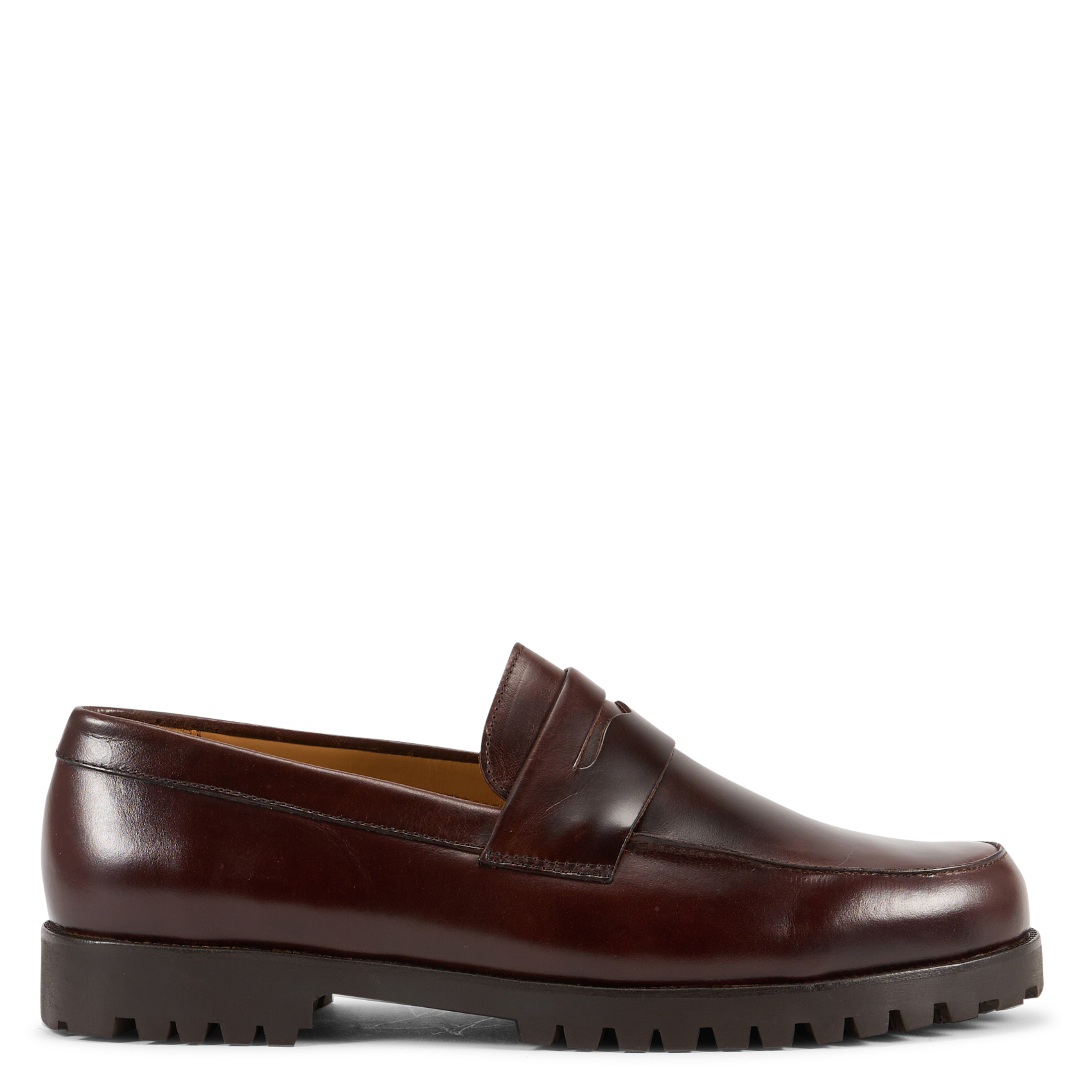 Leren loafers met profielzool BOBBIES Bruin