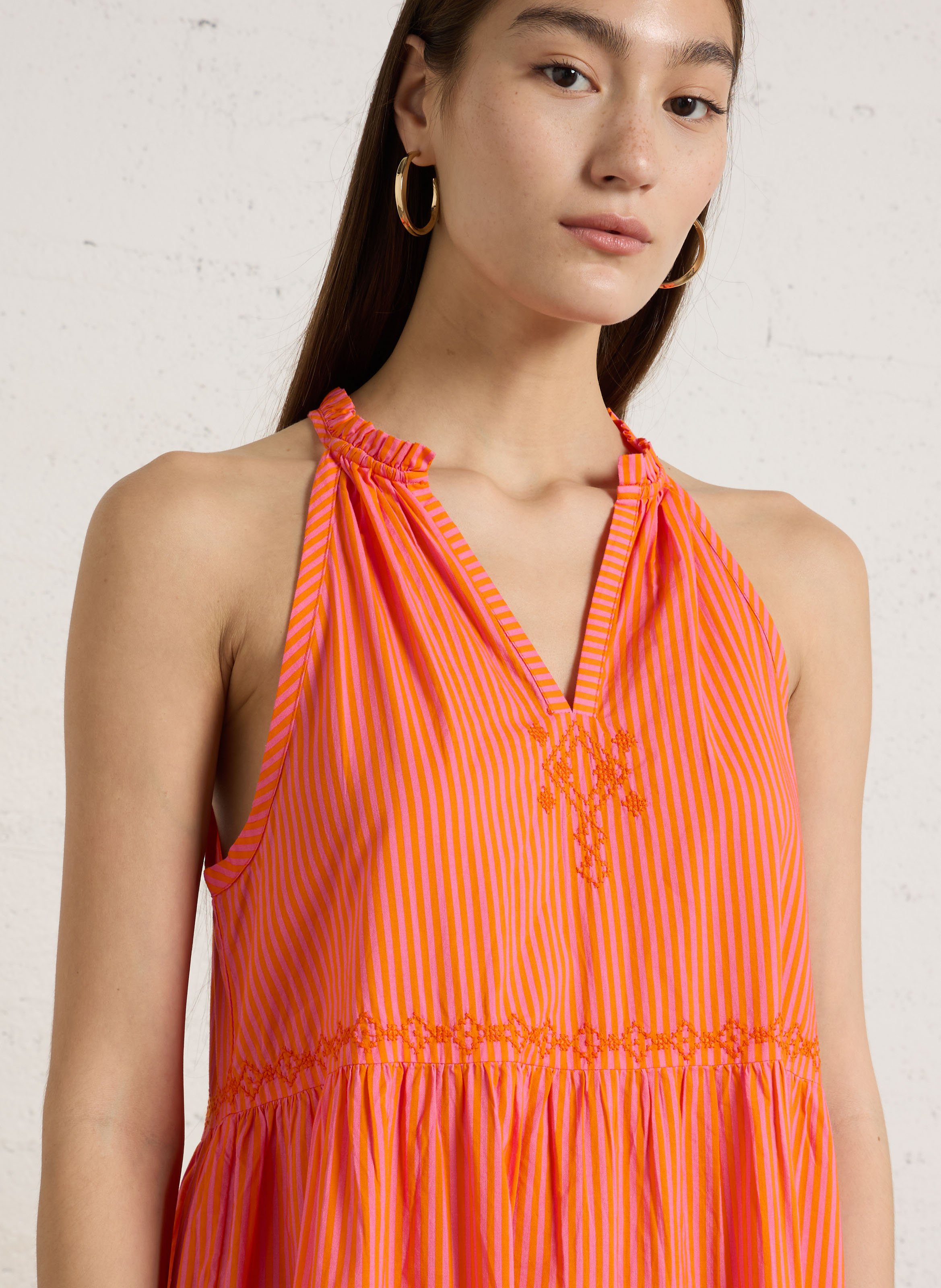 Dana long printed dress MAISON 123 Orange