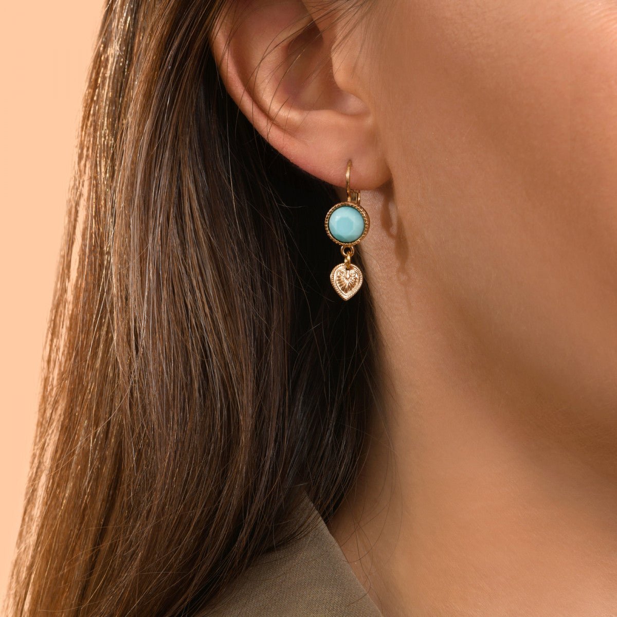 Sleeper earrings SATELLITE PARIS Green