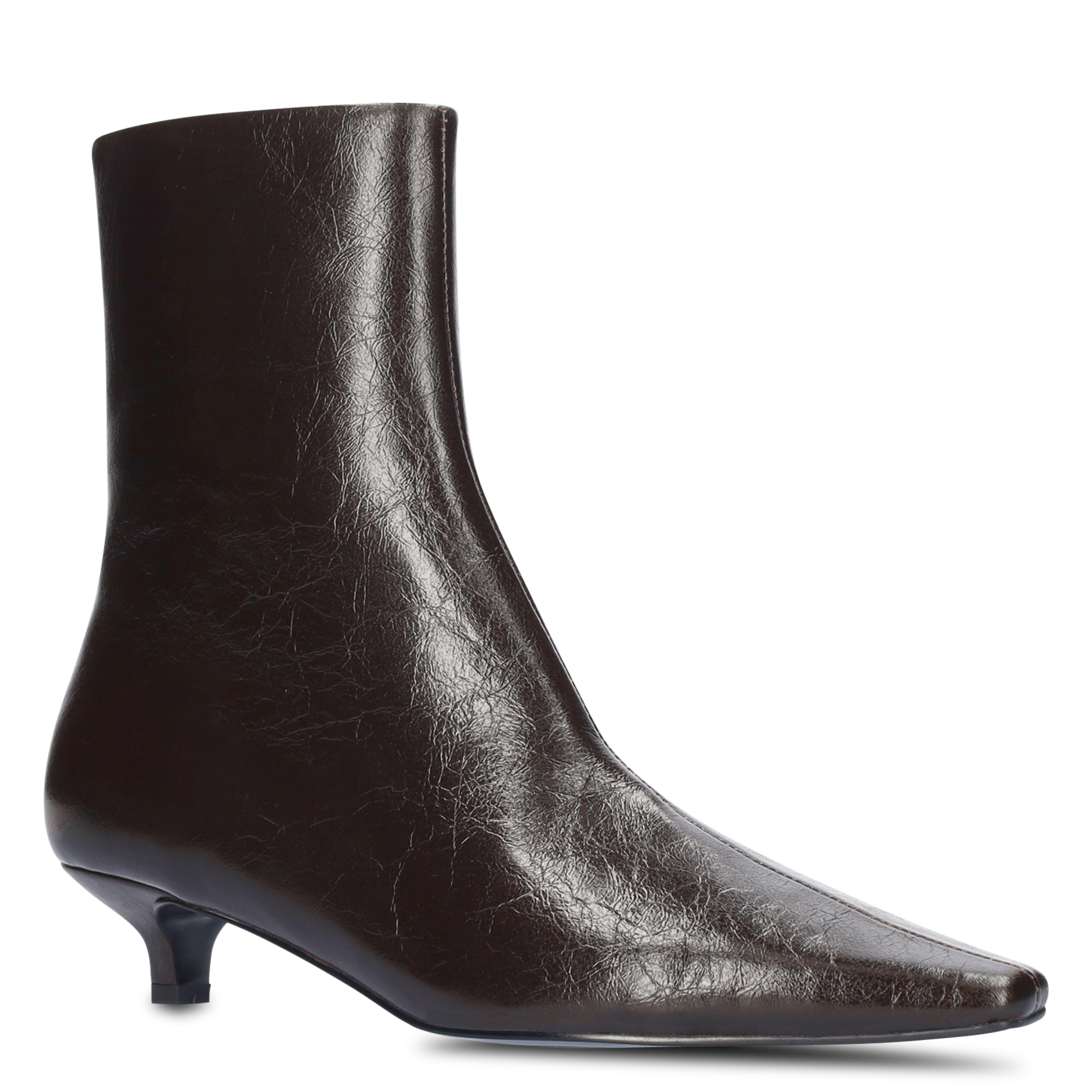 Spitze Lederstiefeletten BIBI LOU Braun