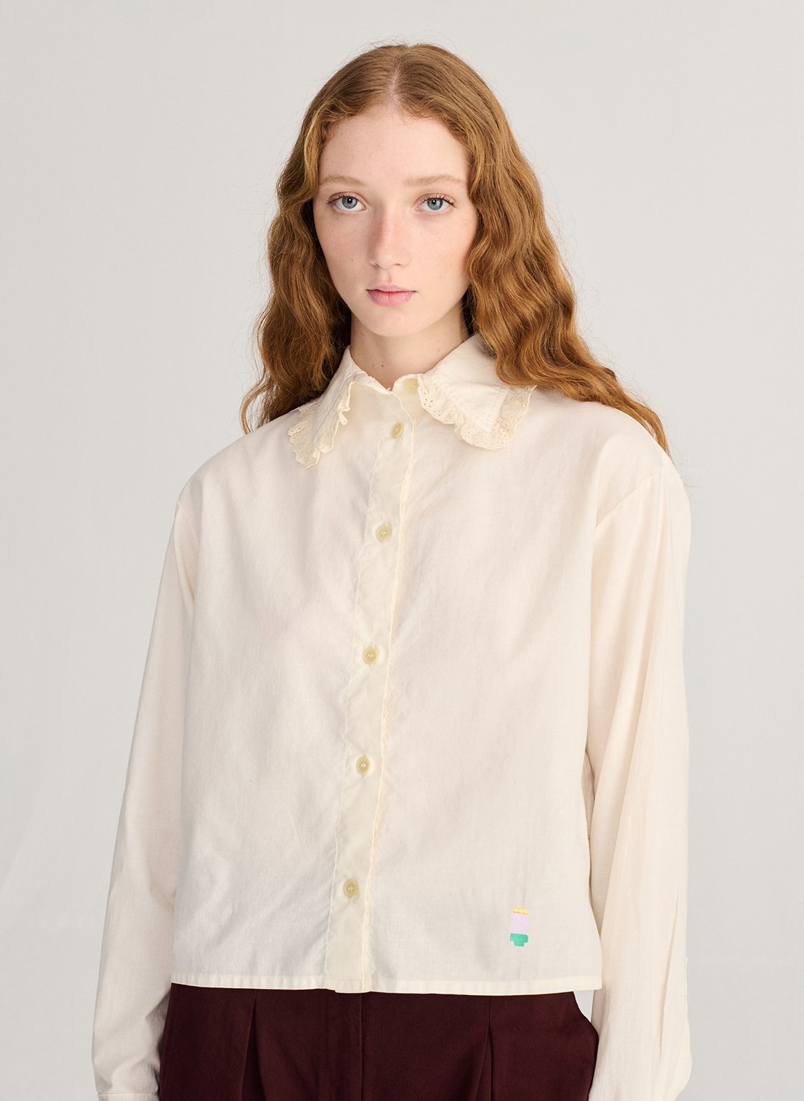 Bio-Baumwoll-Crop-Top. BOBO CHOSES Weiss