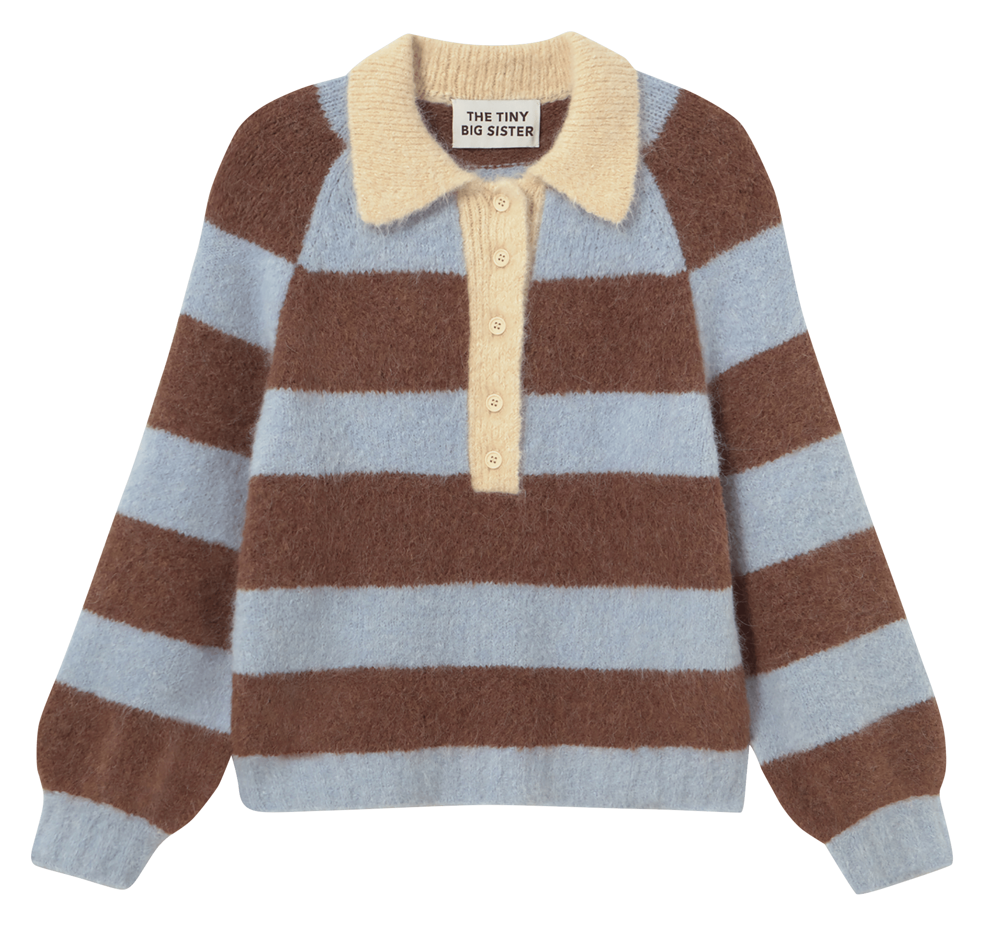 Sweater with polo collar THE TINY BIG SISTER