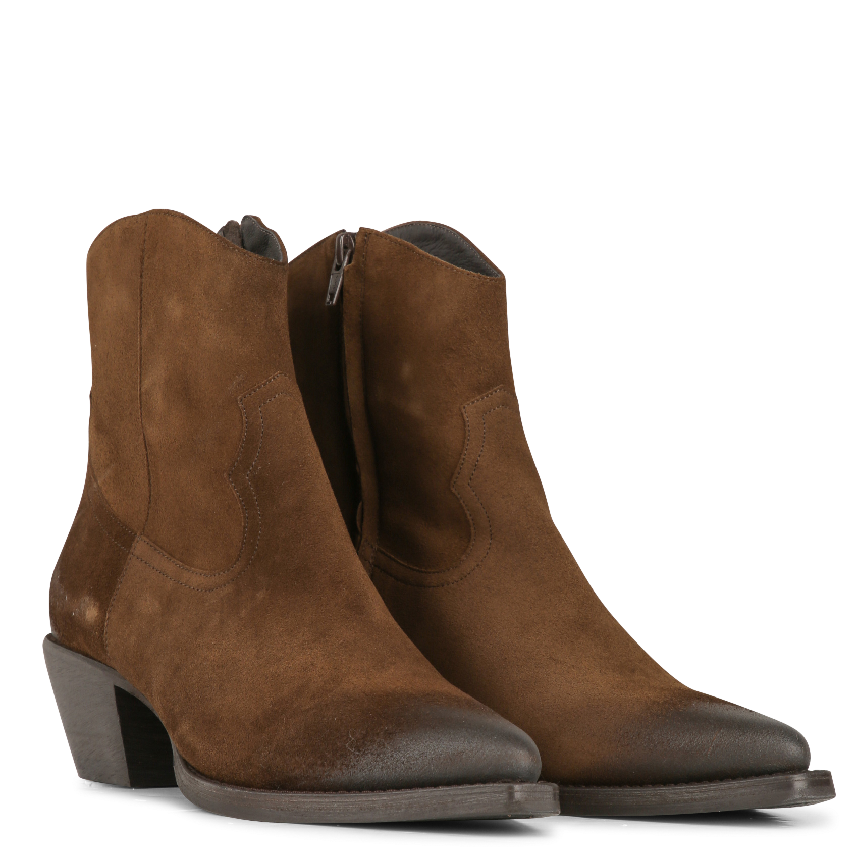 Bottines en cuir velours BILLI BI Marron