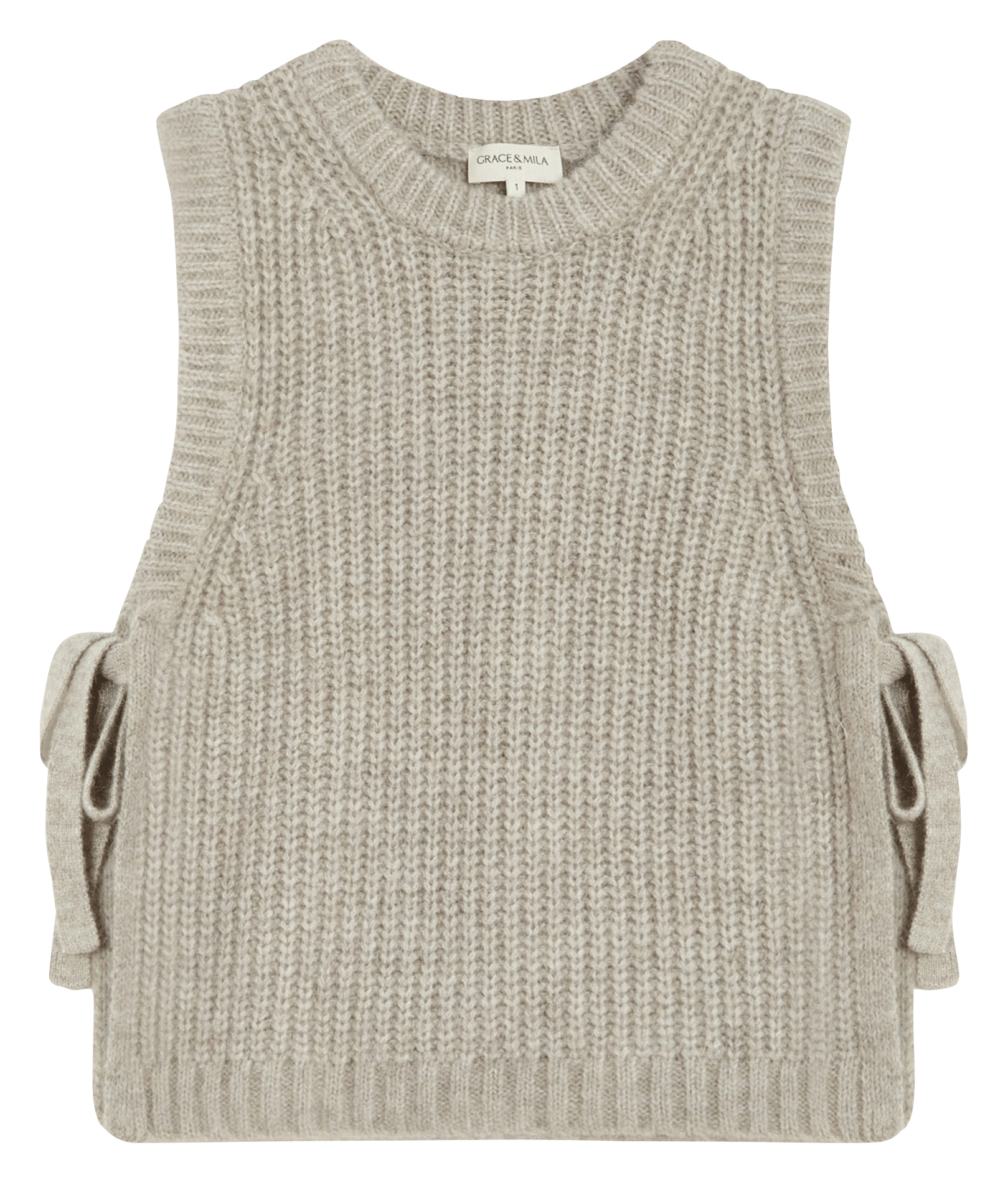 Round-neck sweater GRACE ET MILA Beige