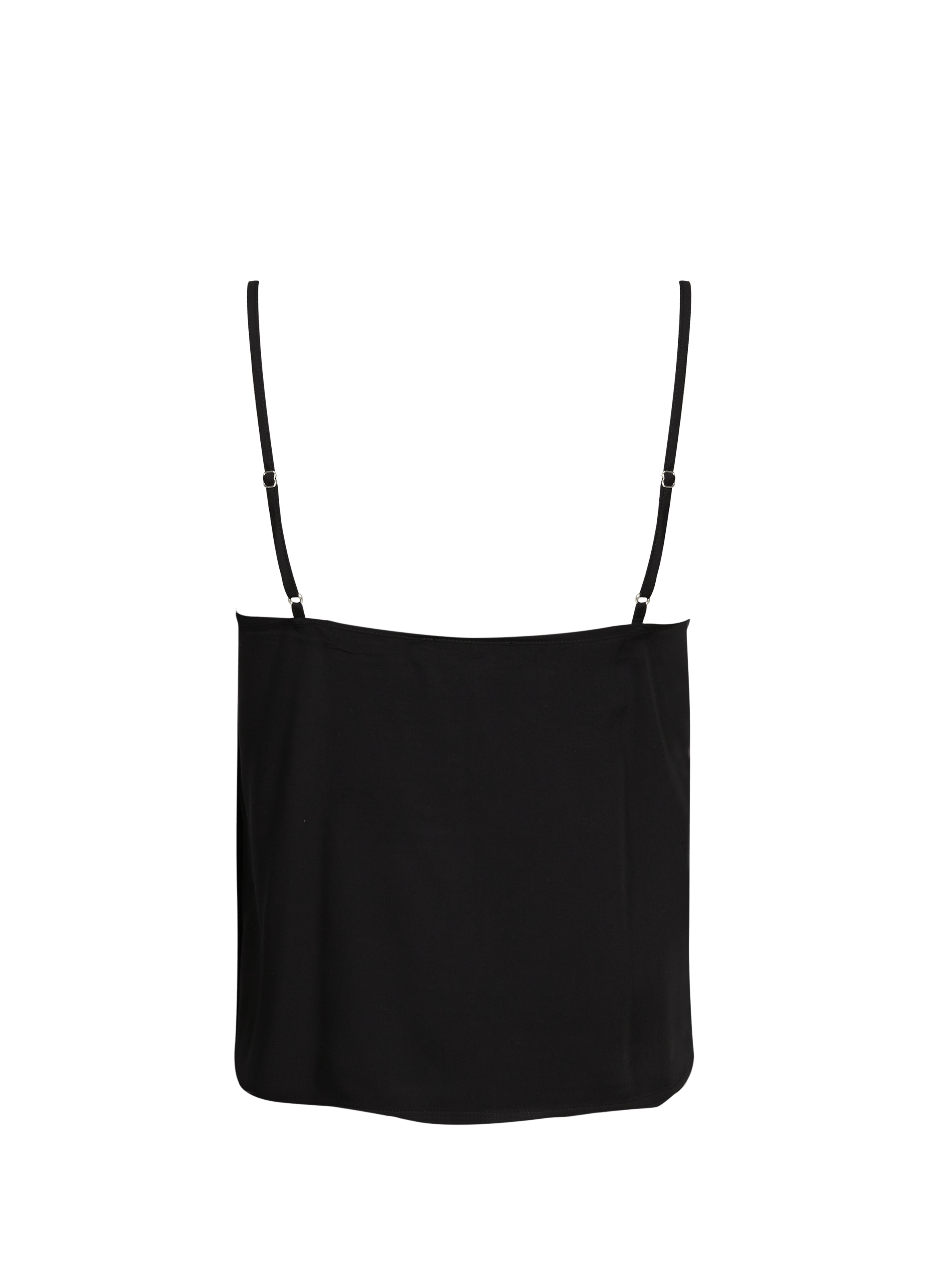 Plain V-neck camisole SAISON 1865 Black