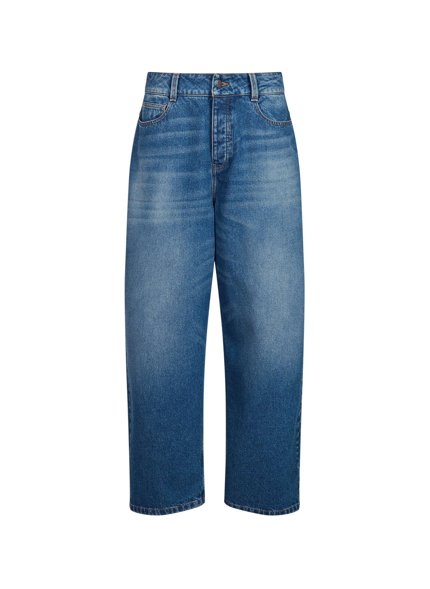 Wide-leg cotton denim jeans SAISON 1865 Blue