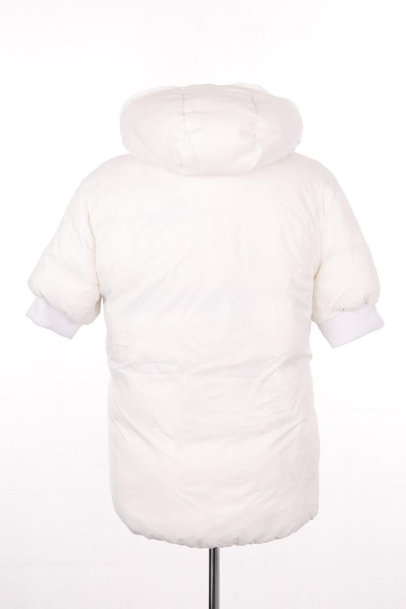 Zipped high-neck colorblock padded jacket with hood MONCLER - Seconde Main White
