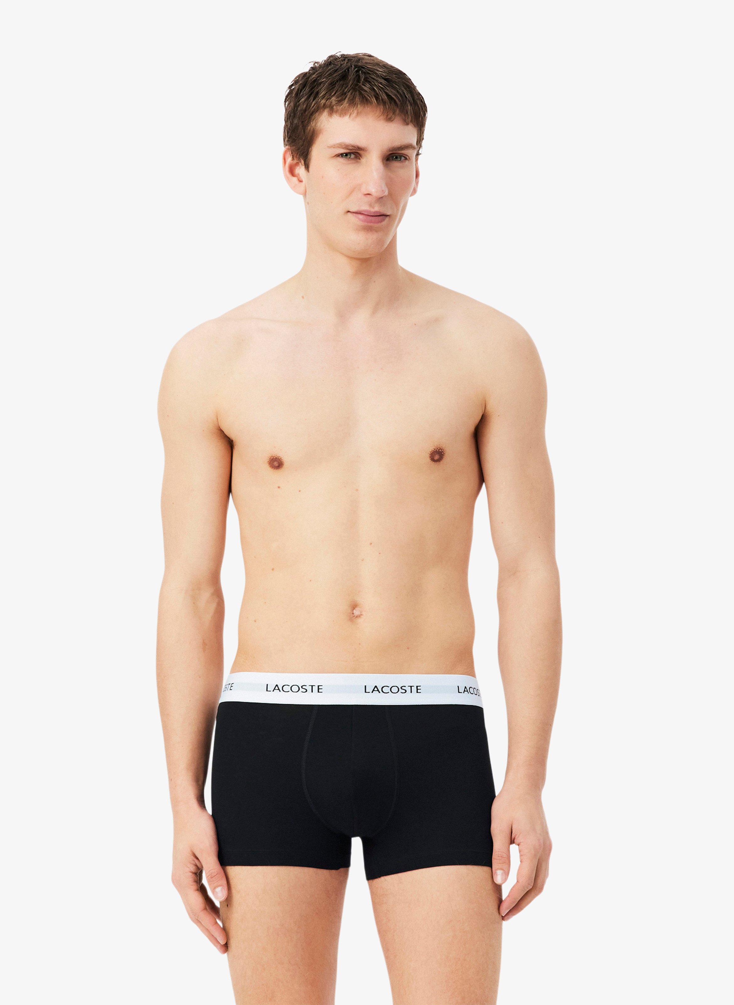Set aus 3 kurzen Boxershorts aus gemischter Baumwolle LACOSTE Mehrfarbig