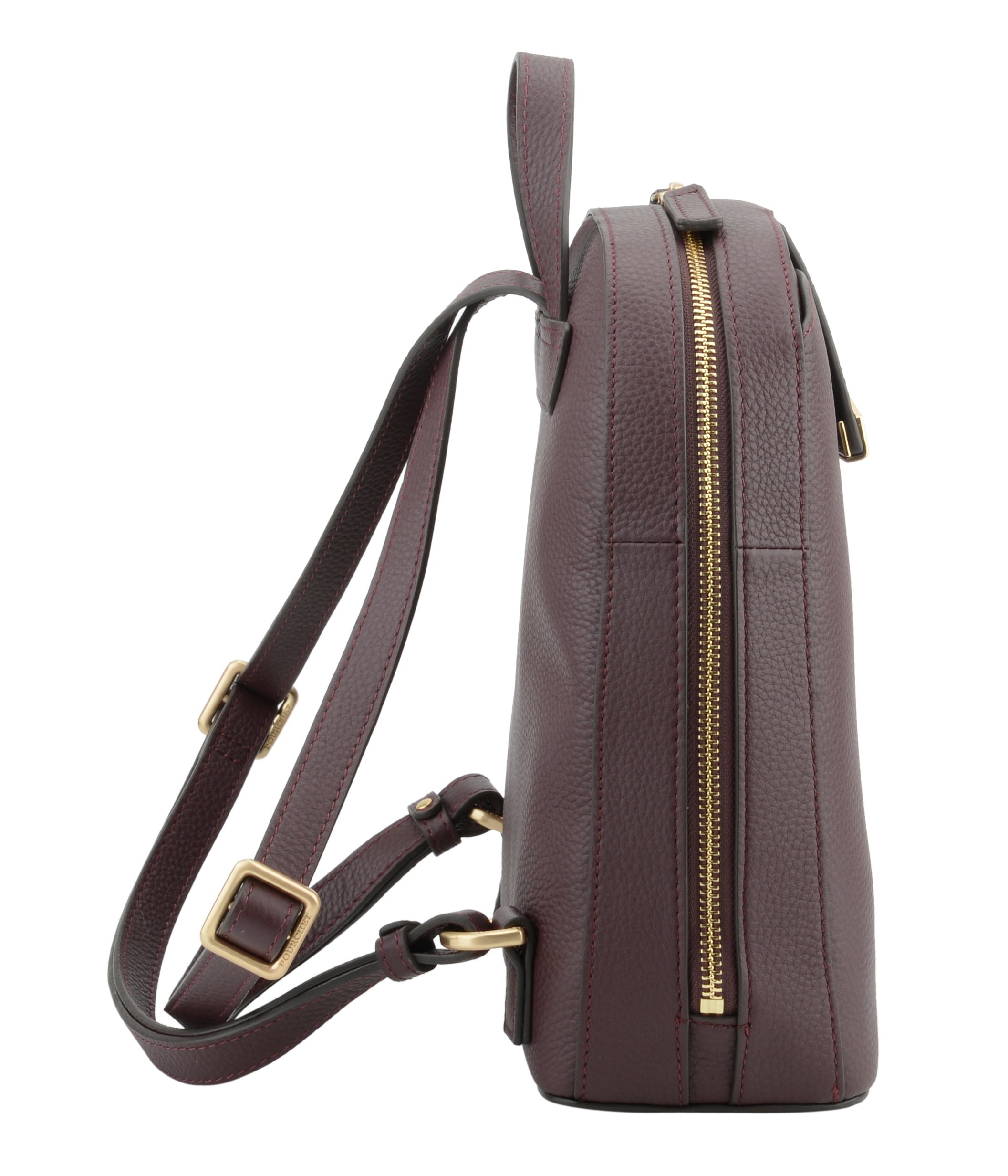 Calfskin leather backpack | Red POURCHET Women