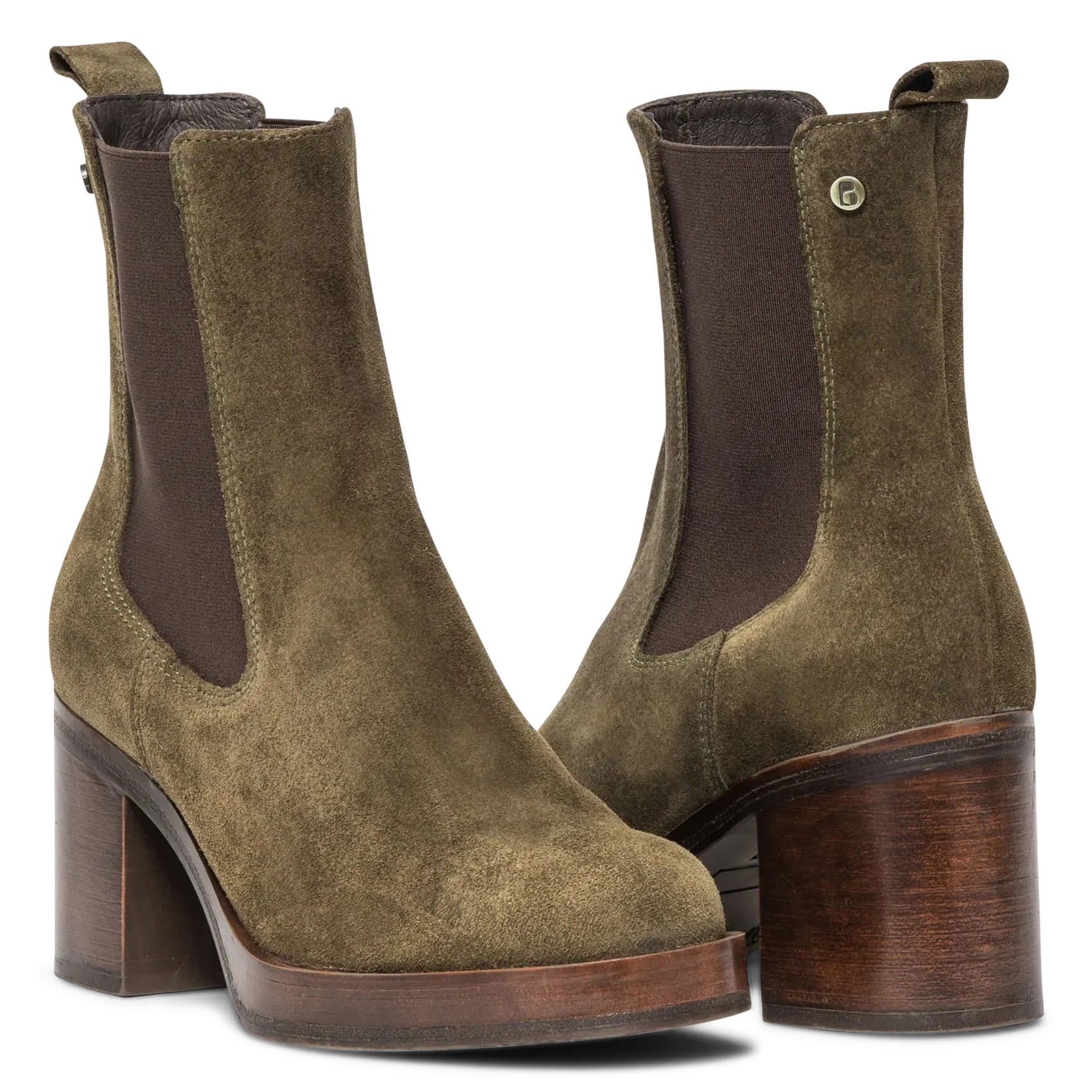 Velourslederstiefeletten | Grun BOCAGE Damen