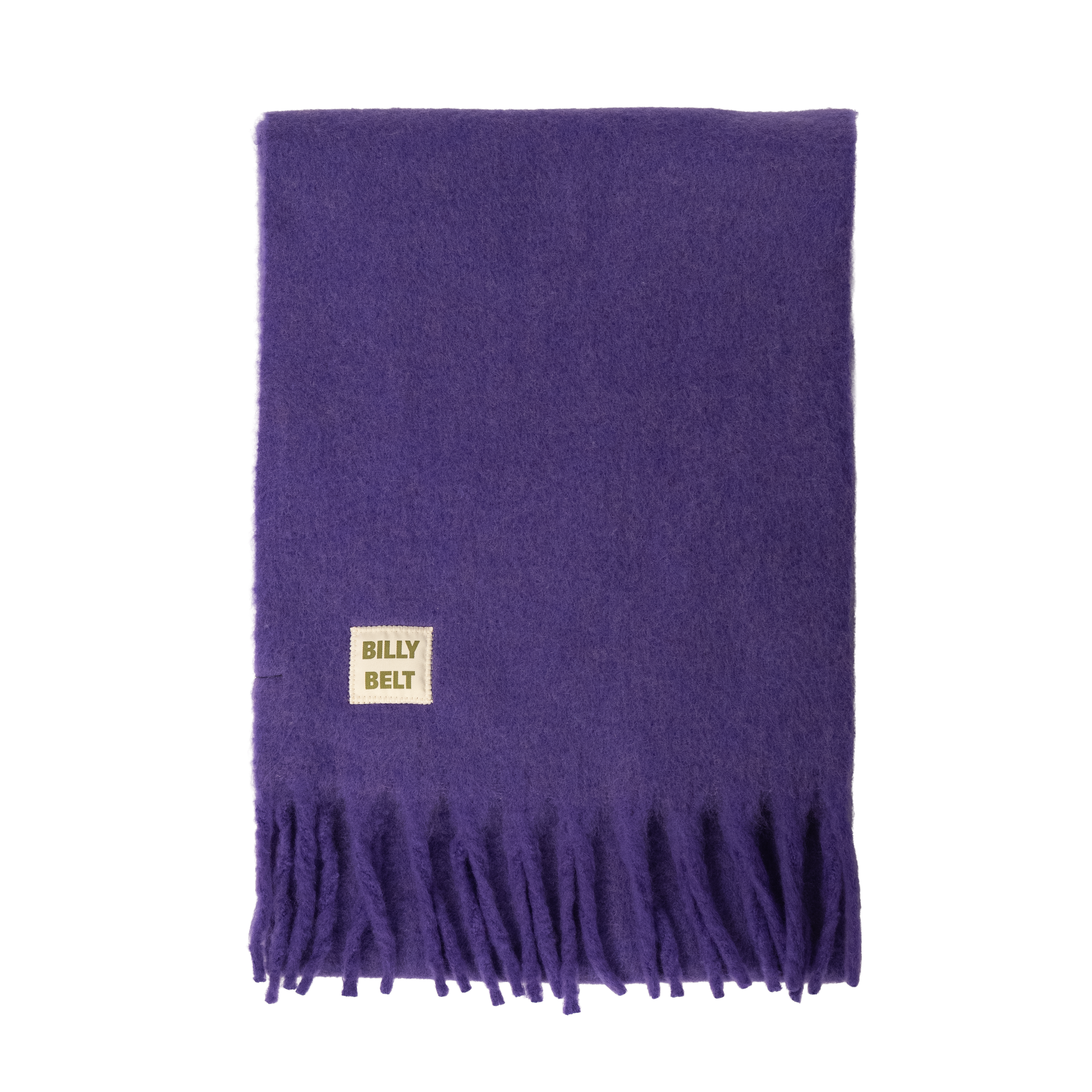 Wide wool scarf BILLYBELT Purple