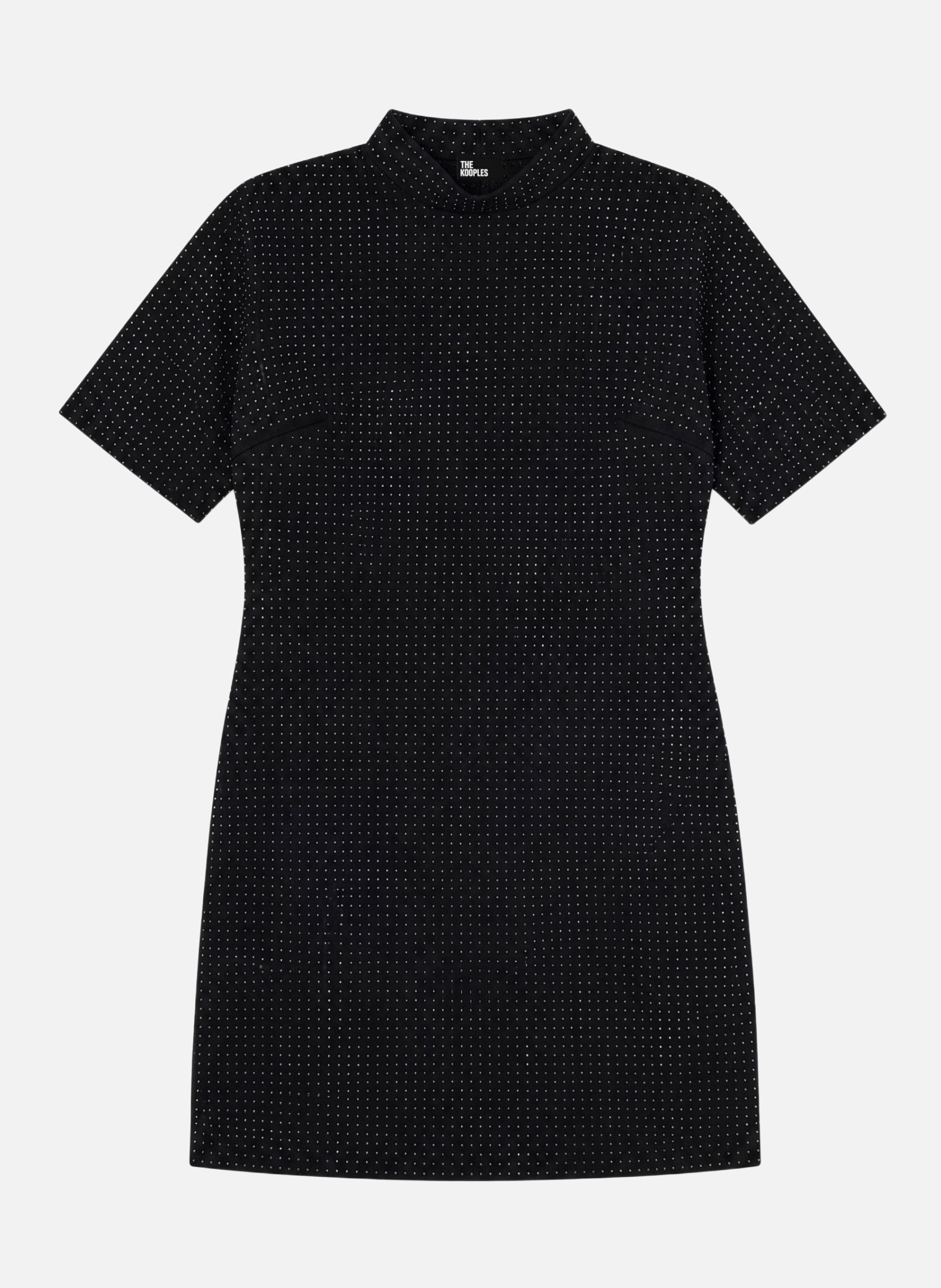 Short rhinestone-embellished dress THE KOOPLES Black