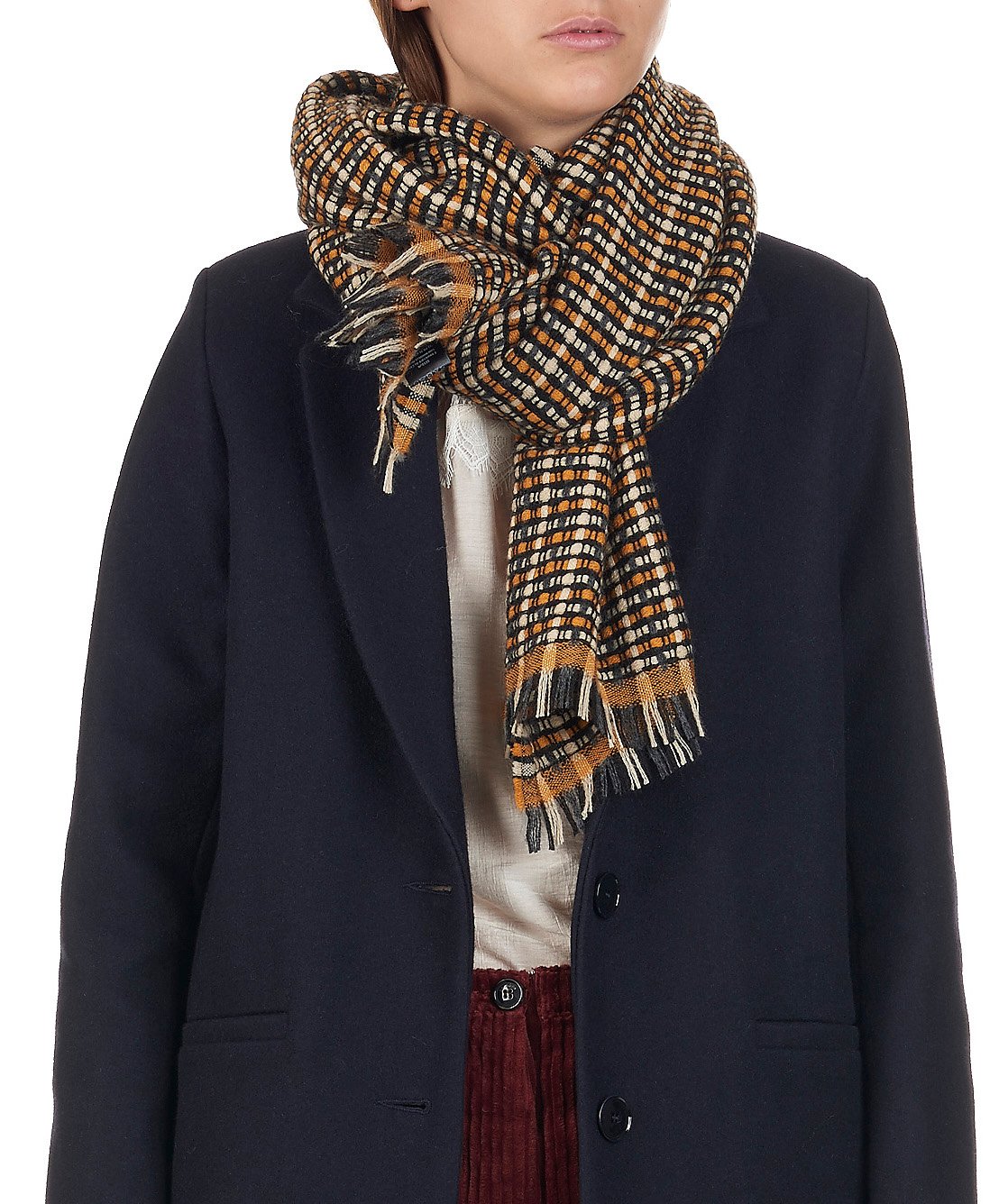 Geweven sjaal Pio  SESSUN Geel